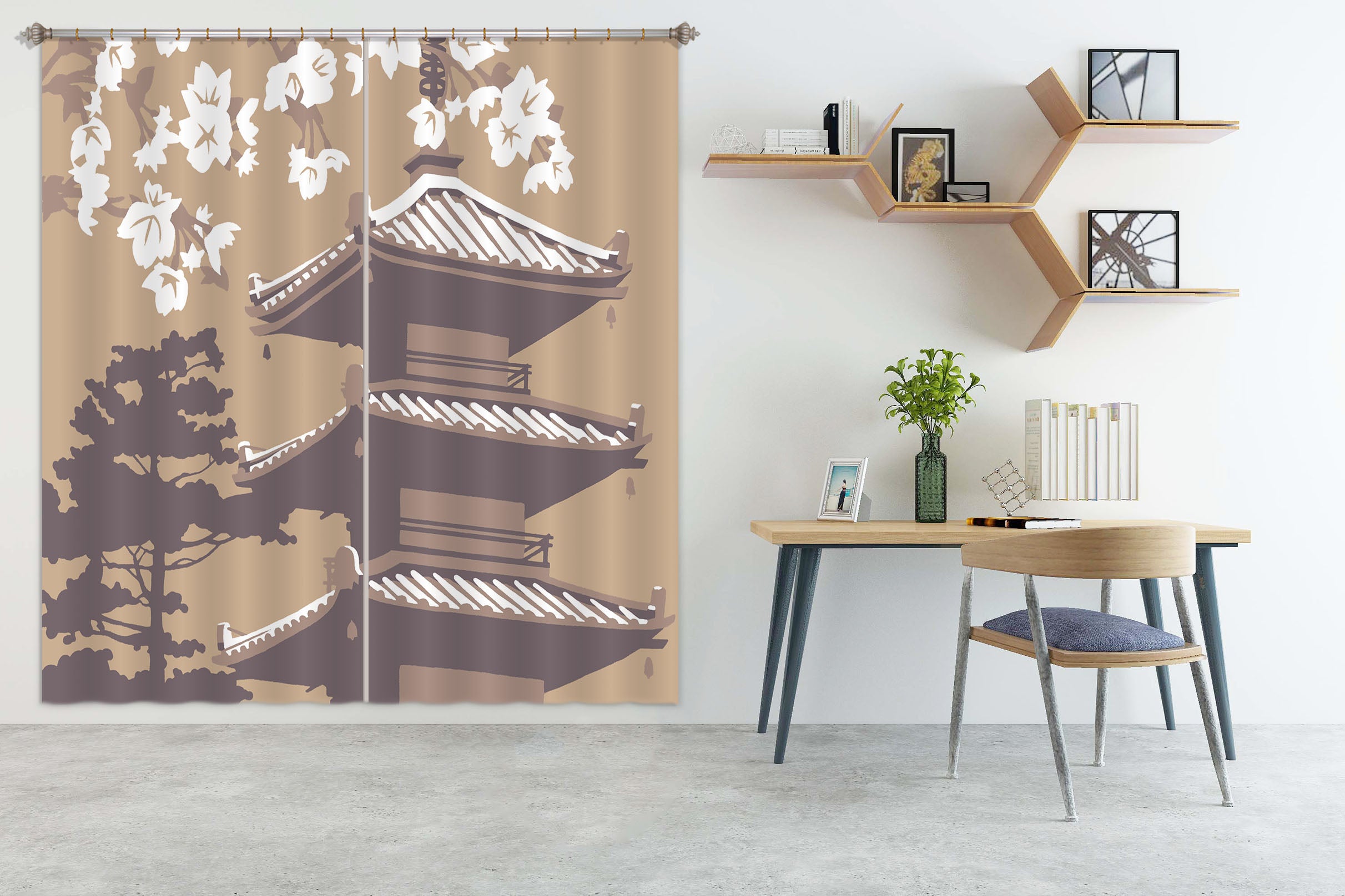 3D Japan 045 Steve Read Curtain Curtains Drapes