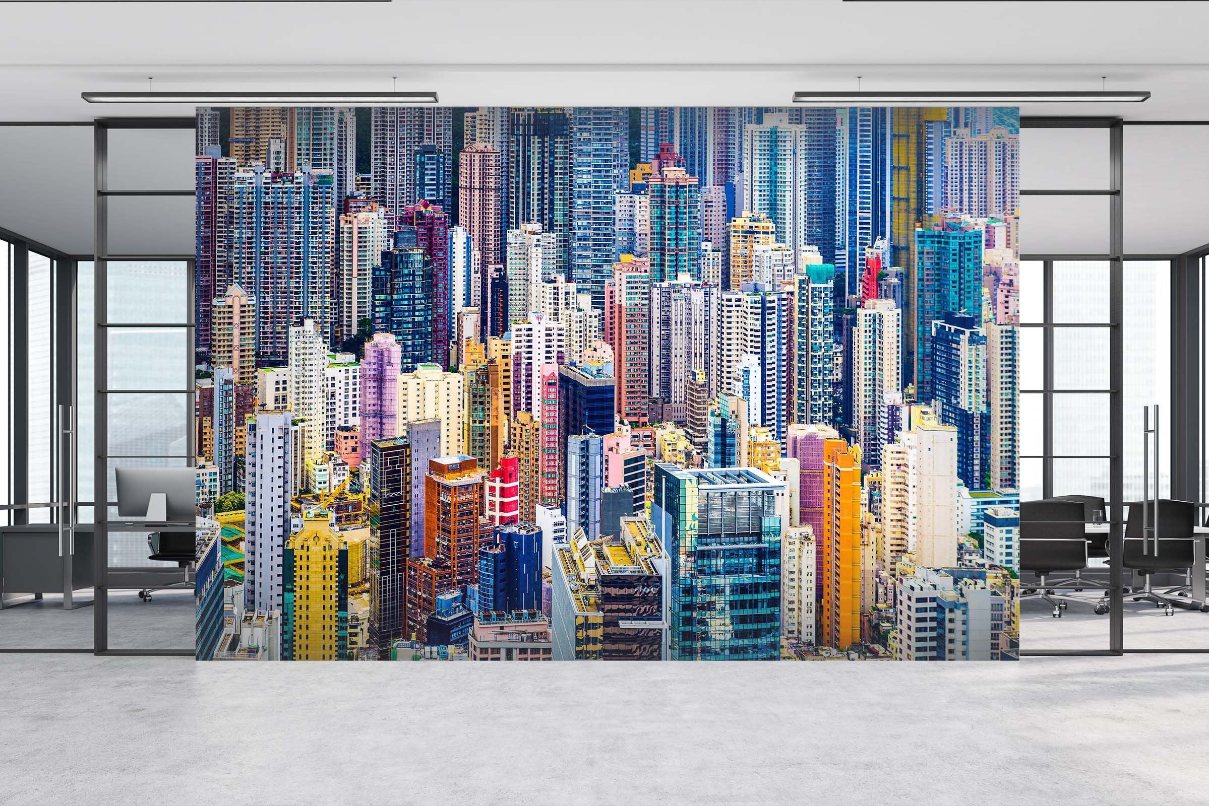 3D Colorful City Buildings 15 Wall Murals Wallpaper AJ Wallpaper