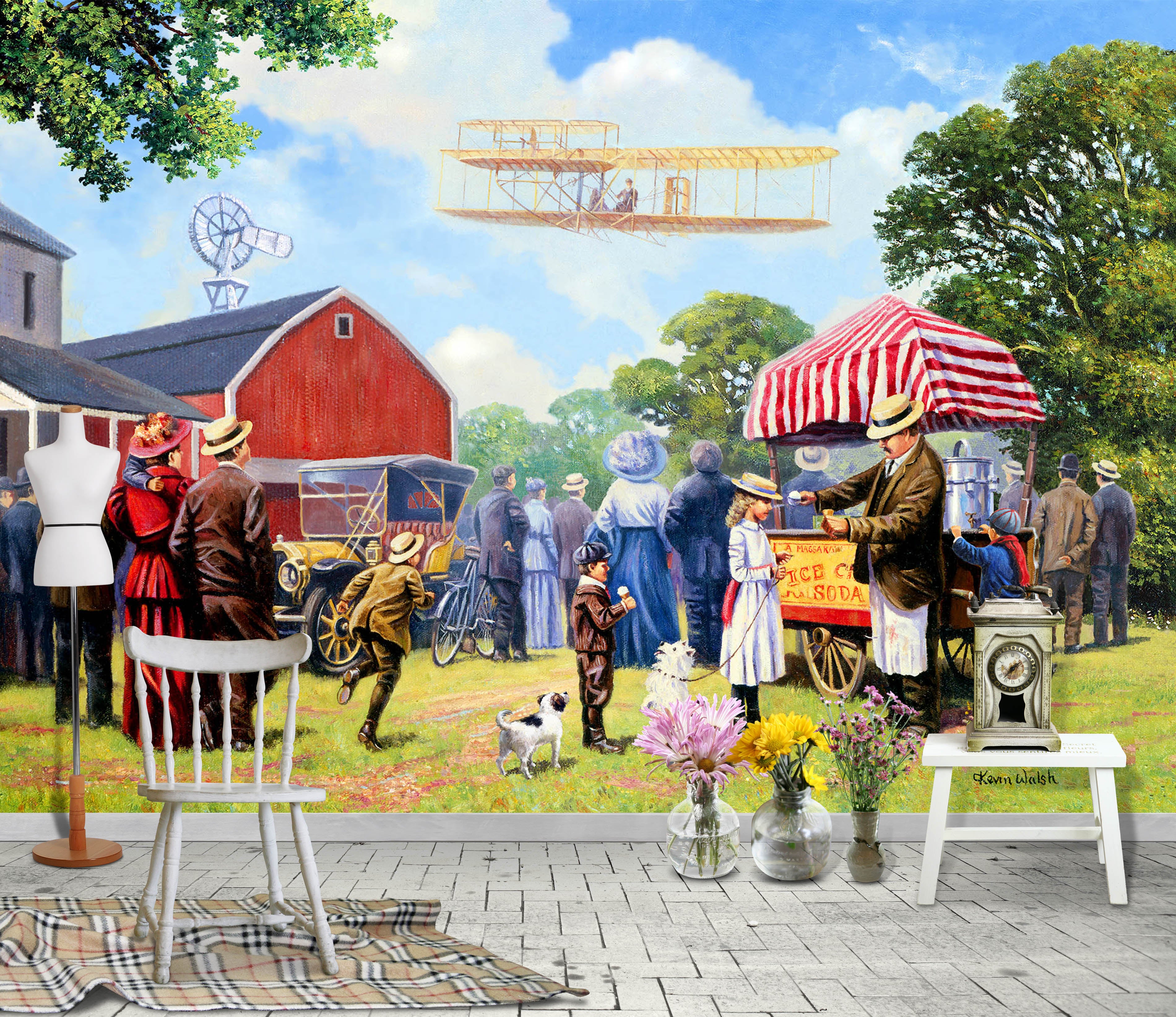 3D Lawn People 119 Kevin Walsh Wall Mural Wall Murals