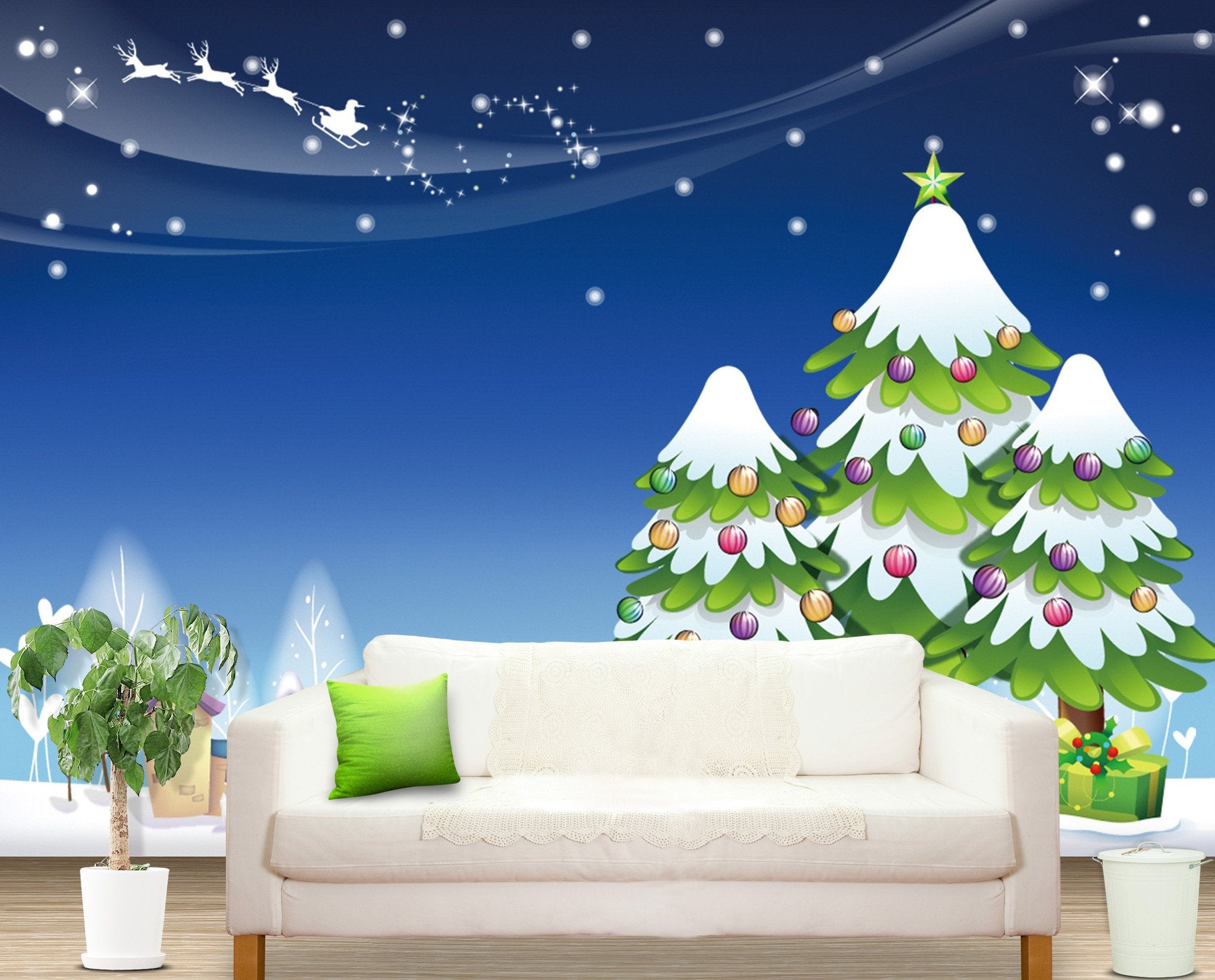 3D Christmas Eve Night 7 Wallpaper AJ Wallpaper