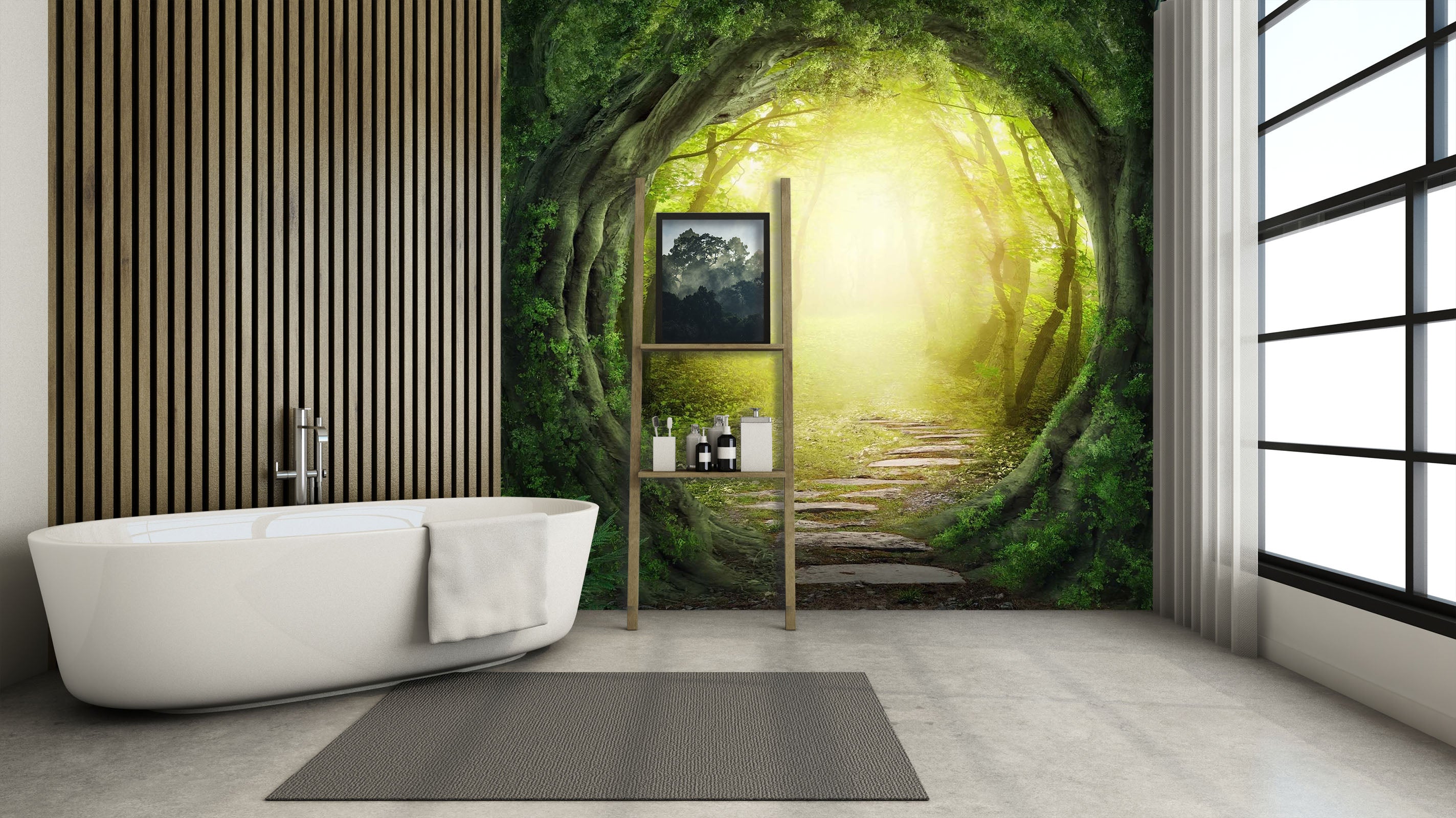 3D Tree Hole Arch 100 Wall Murals