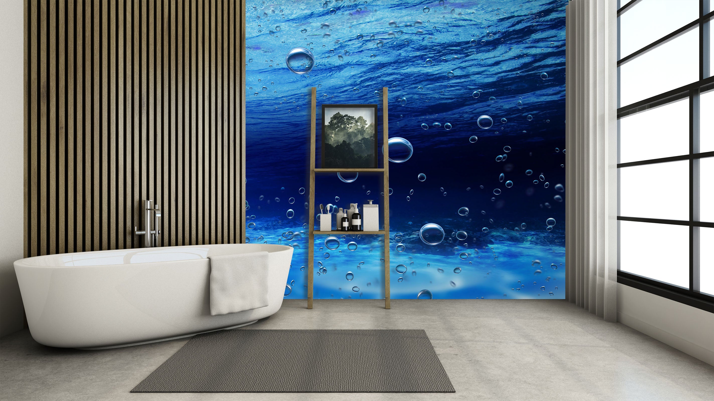 3D Underwater Bubble 090 Wall Murals