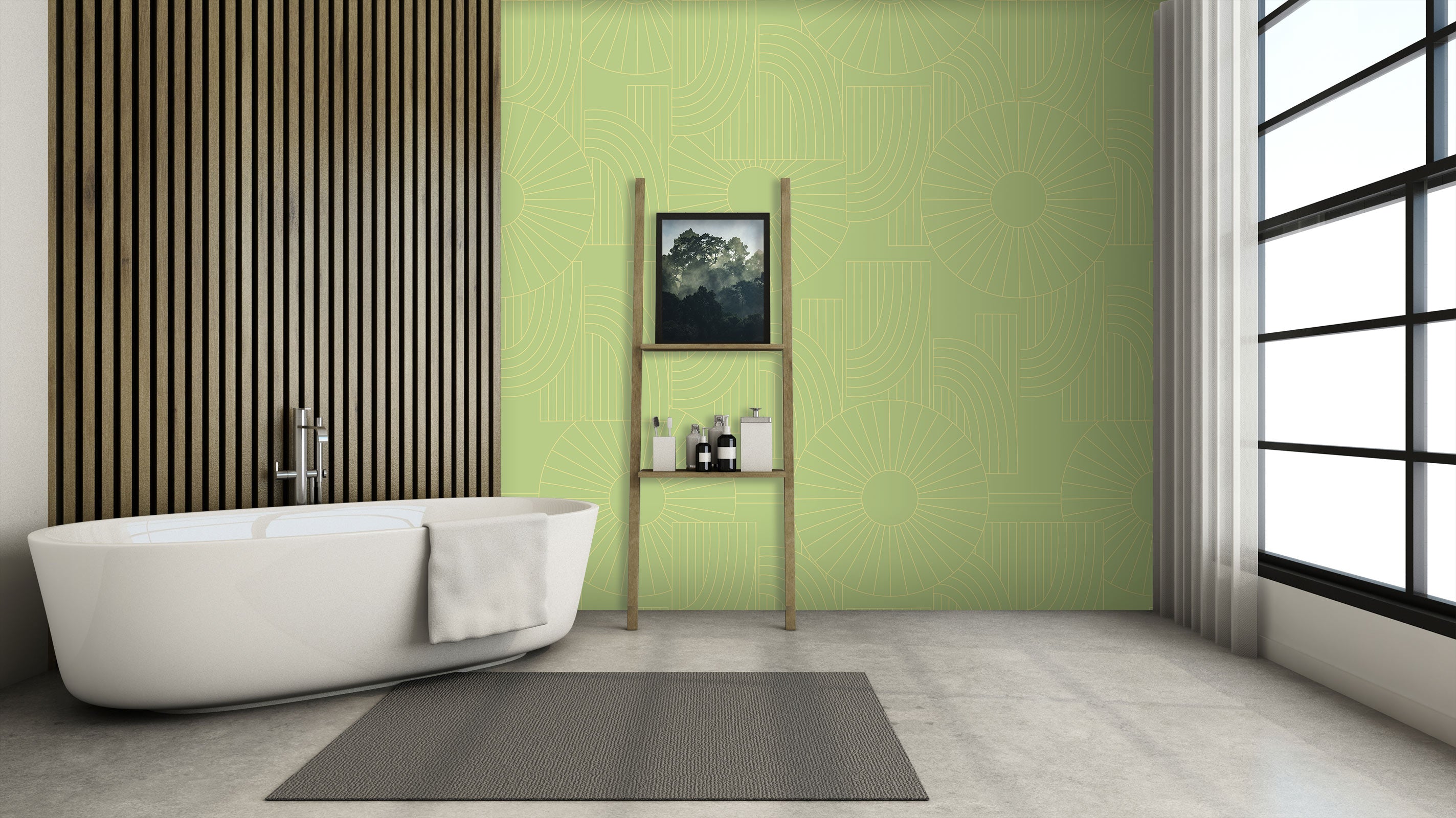 3D Green 98140 Kasumi Loffler Wall Mural Wall Murals