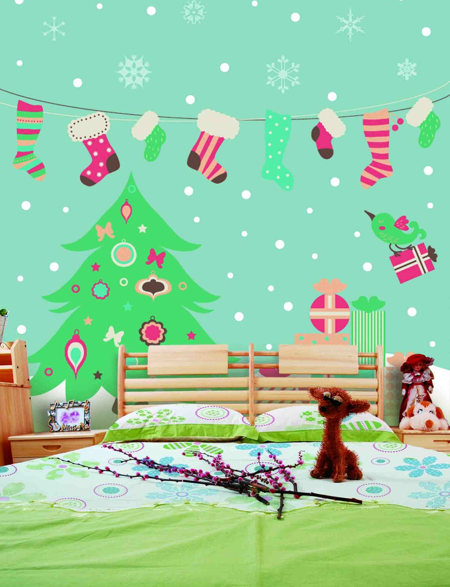 3D Christmas Sock Gifts 551 Wallpaper AJ Wallpaper