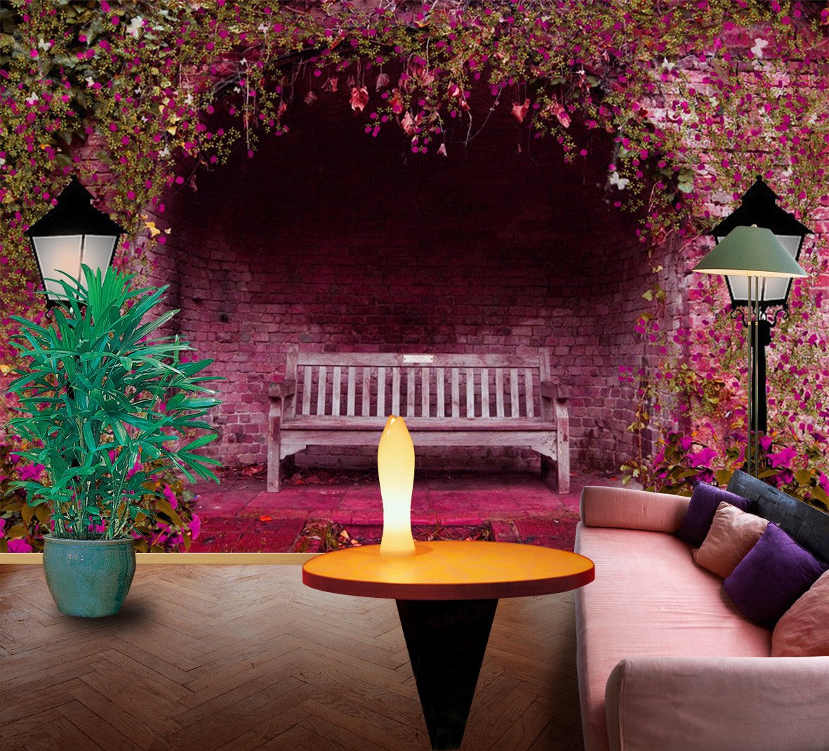 3D Flower Shadow Chair 29 Wallpaper AJ Wallpaper