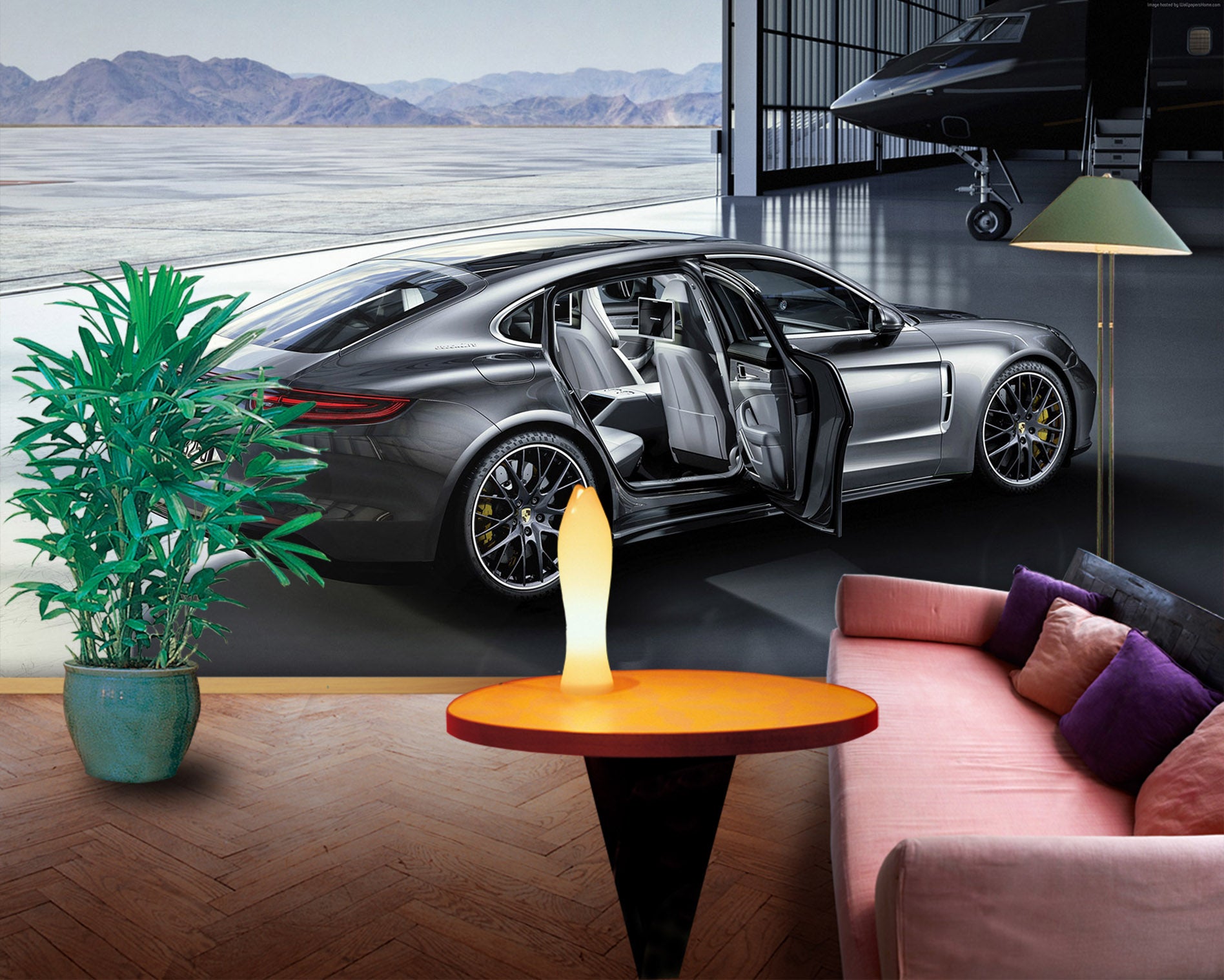 3D Super Run Airport 406 Vehicle Wall Murals