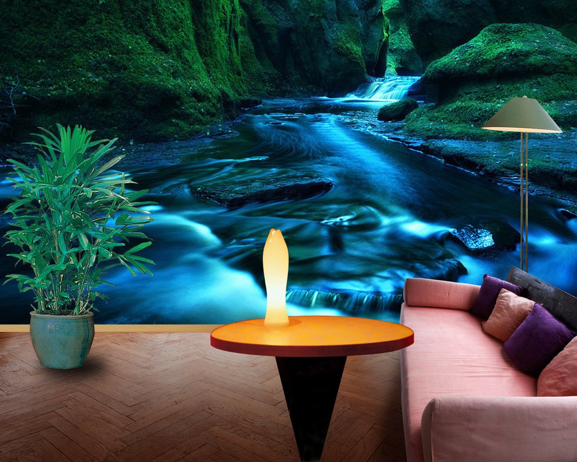 3D Jungle River Flowing 67 Wallpaper AJ Wallpaper