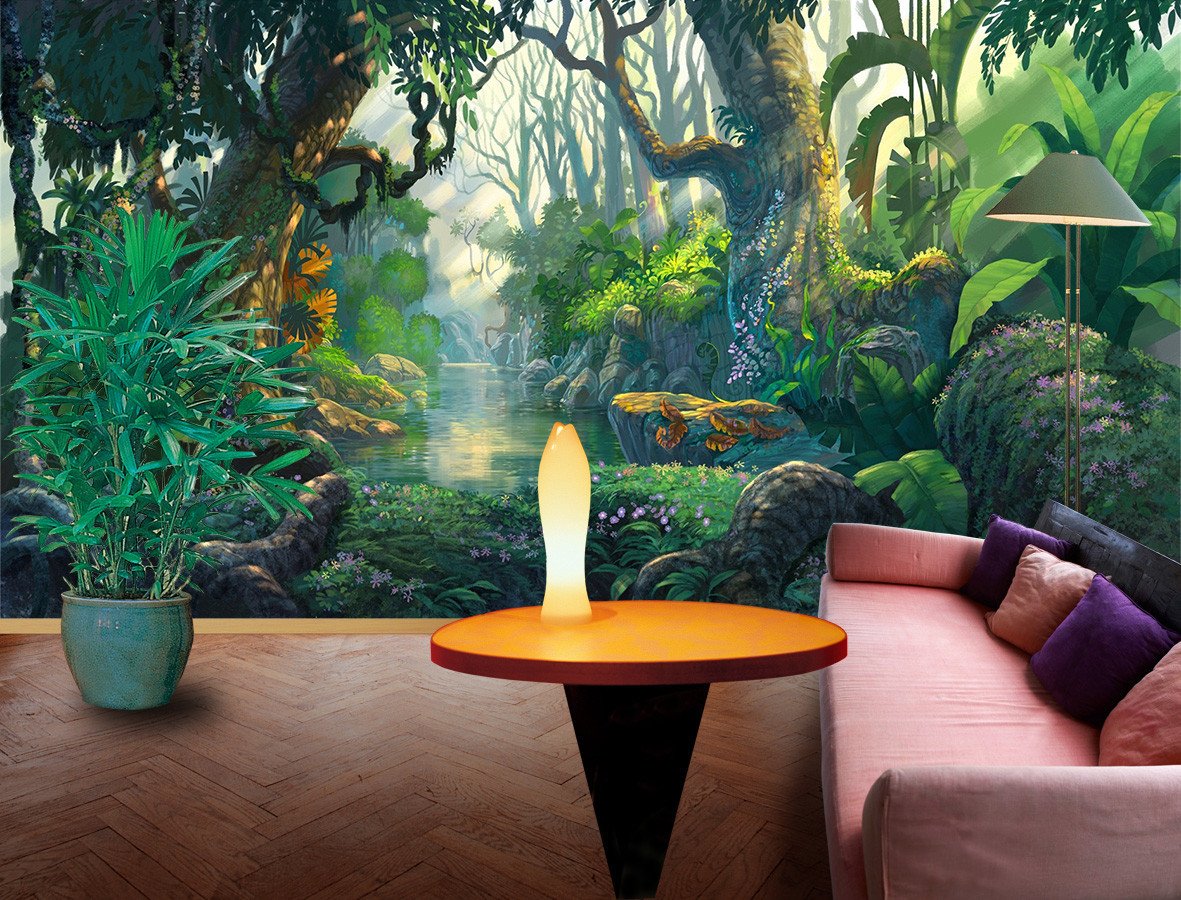 3D Jungle Green Tree 22 Wallpaper AJ Wallpaper 2