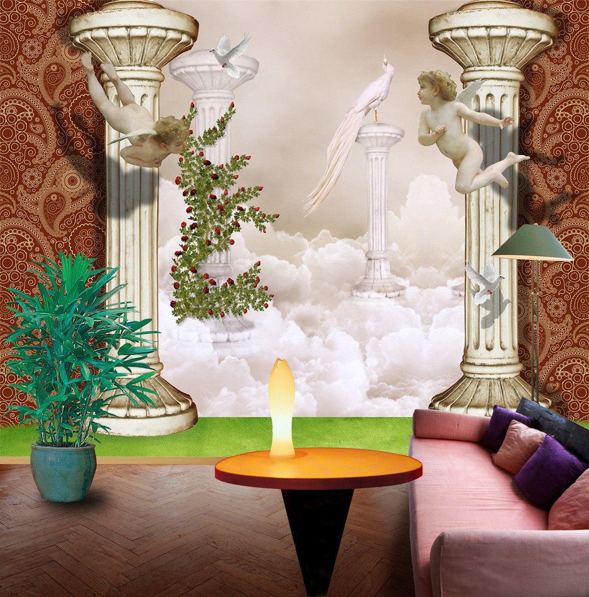 3D Roman Column 245 Wallpaper AJ Wallpaper 2