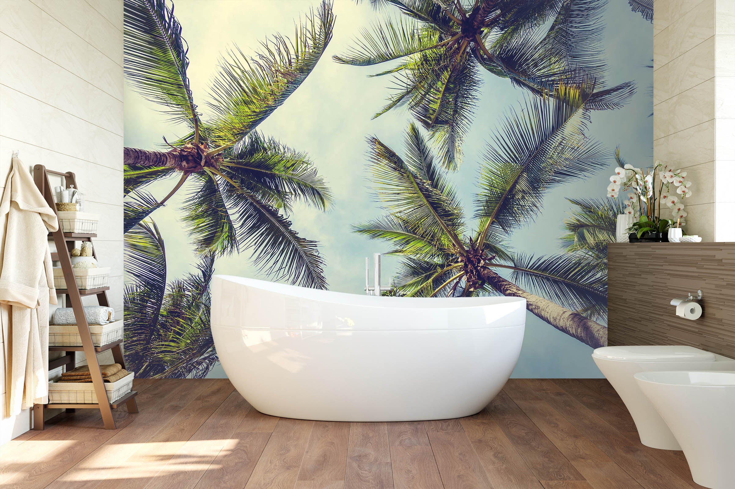 3D Coconut Tree 127 Wall Murals