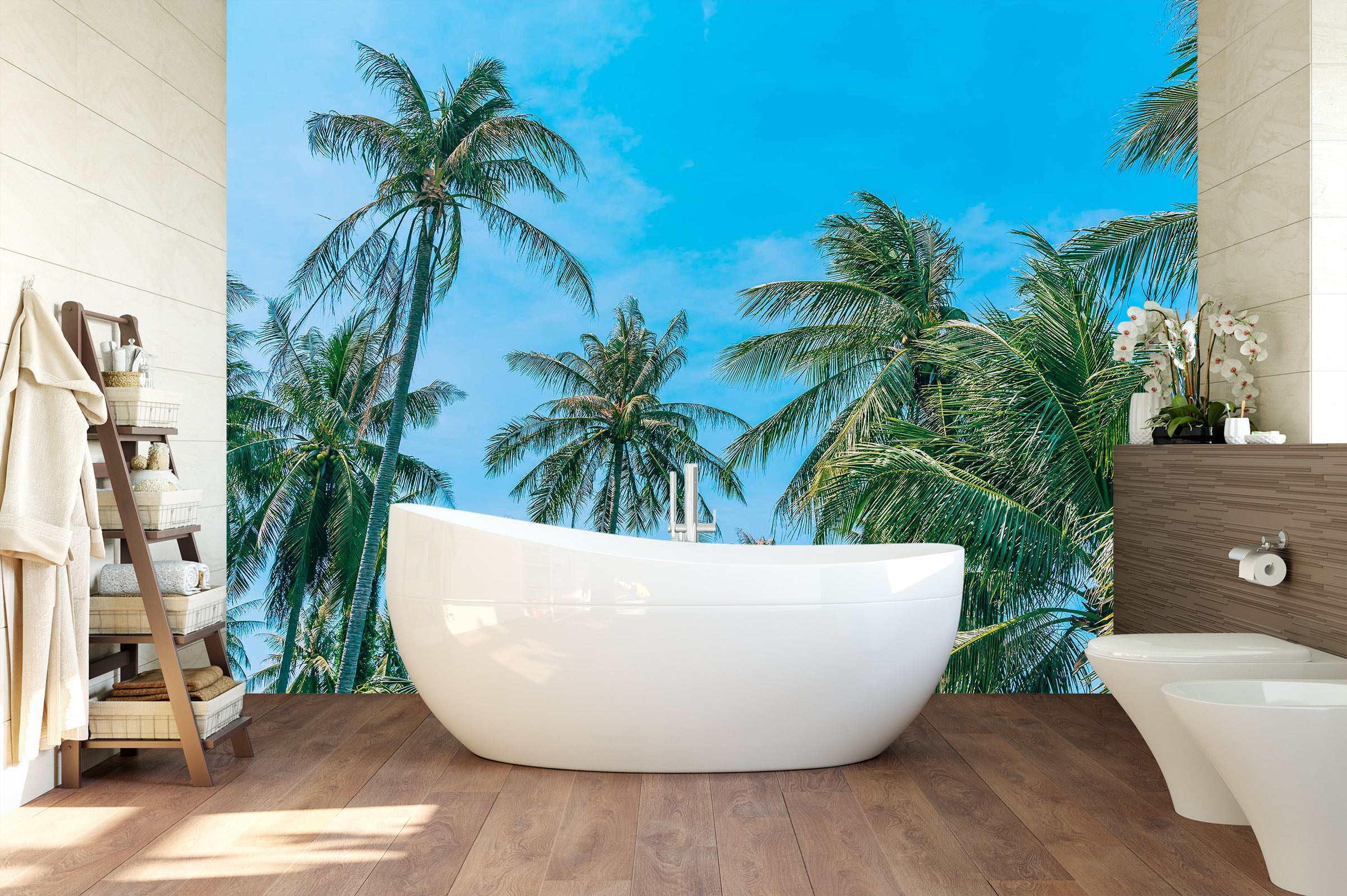 3D Coconut Grove Cloud 133 Wall Murals