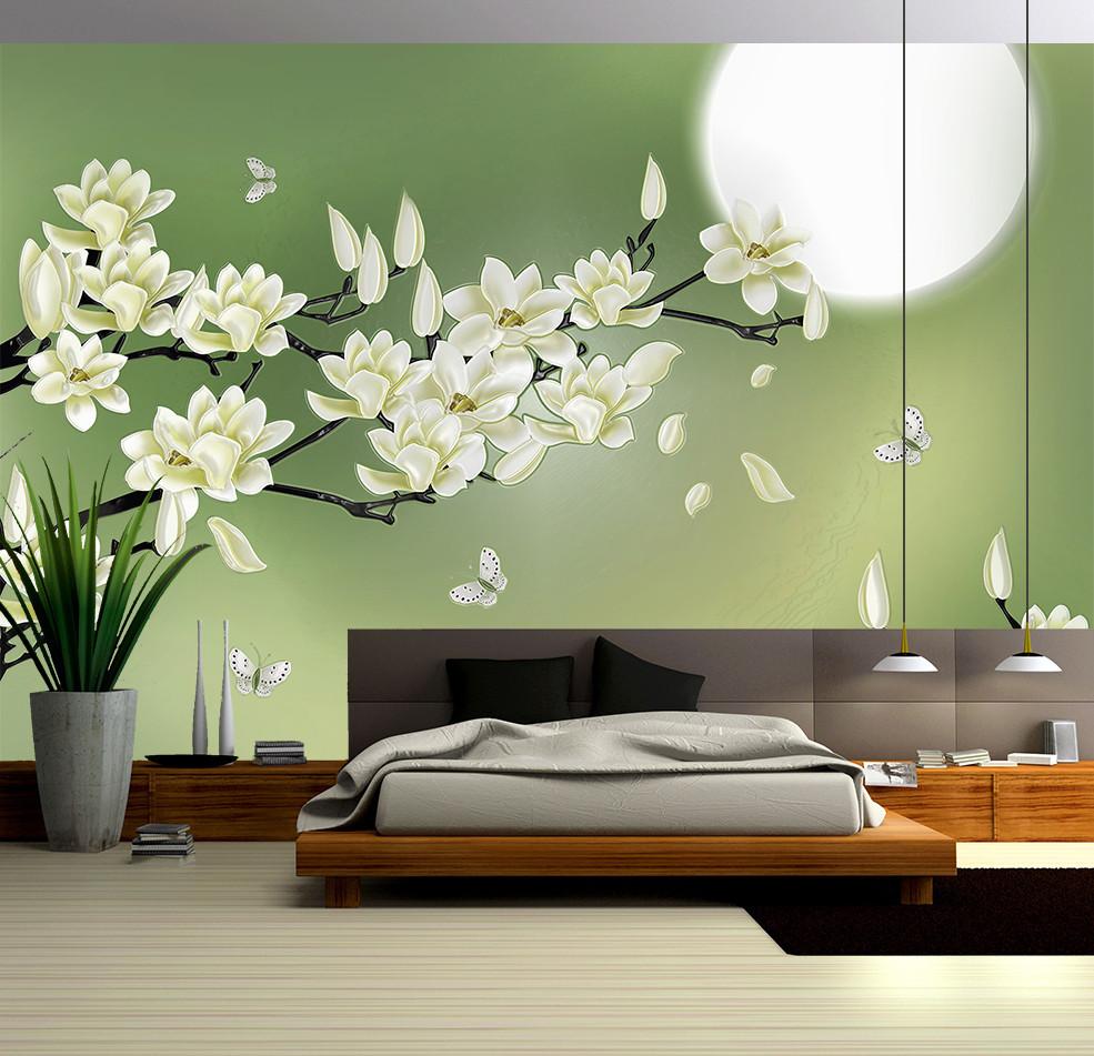 3D Pear Flower Moon 73 Wallpaper AJ Wallpaper