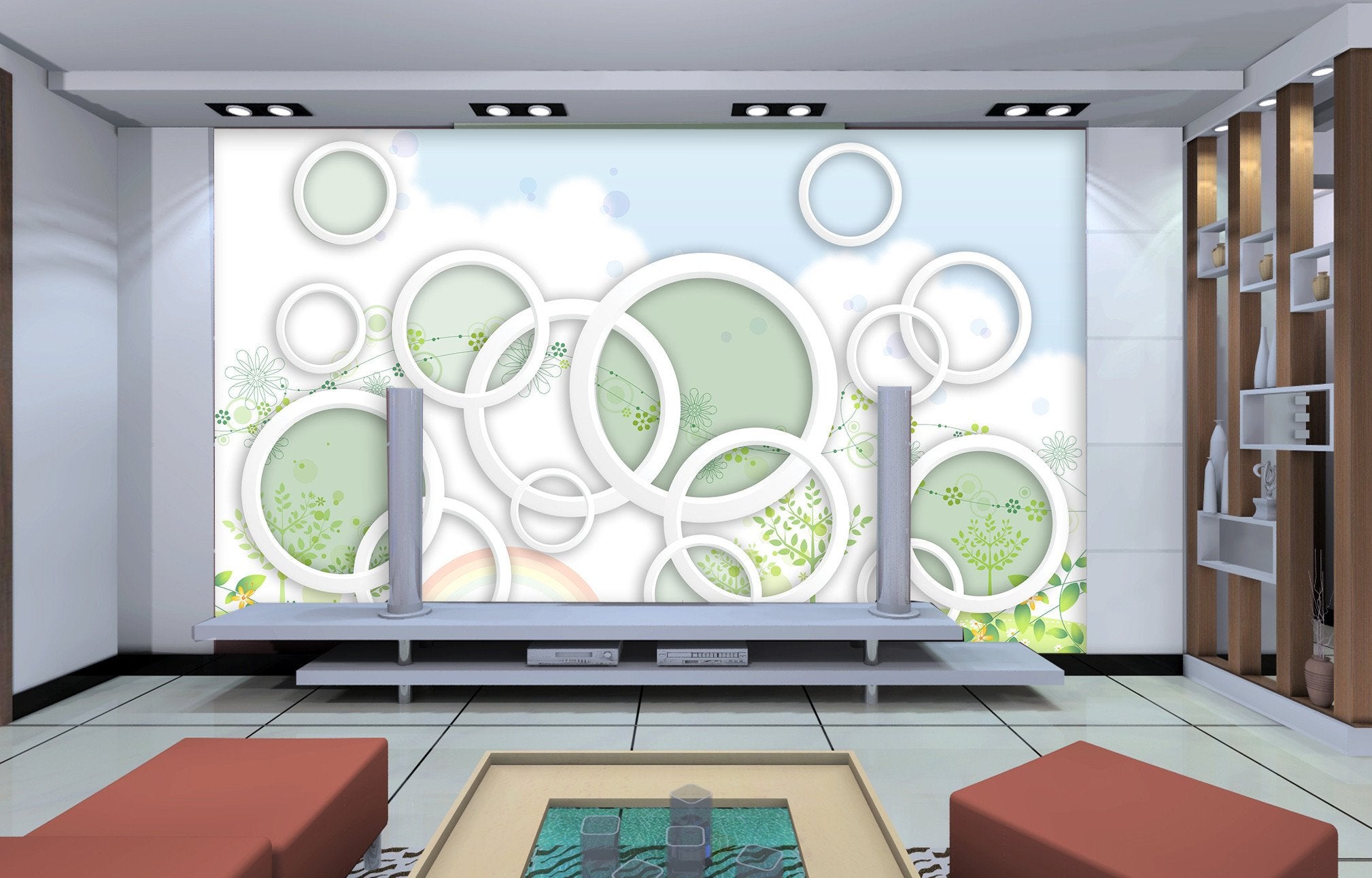 3D Circle Pattern 57 Wallpaper AJ Wallpaper