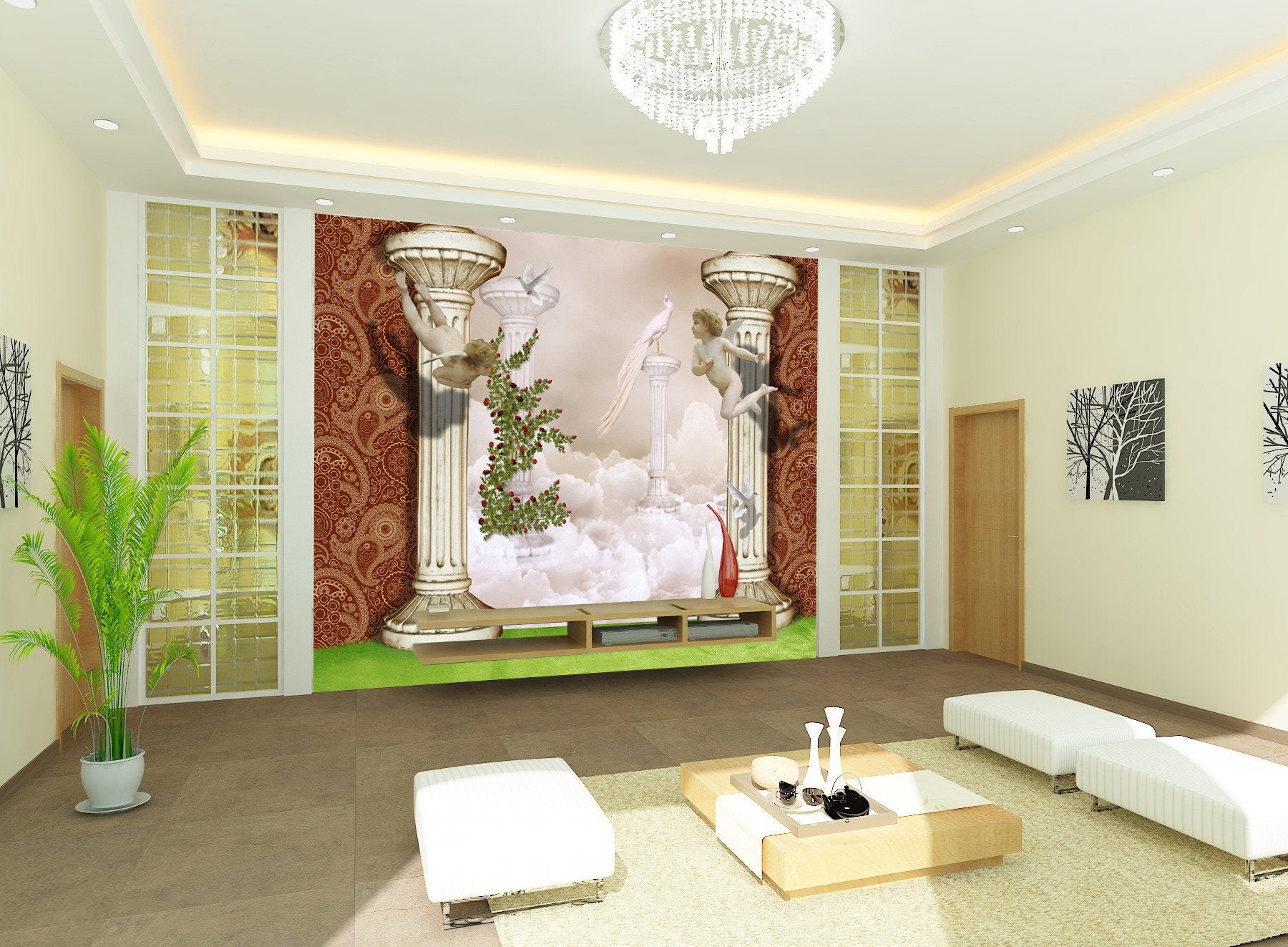 3D Roman Column 245 Wallpaper AJ Wallpaper 2