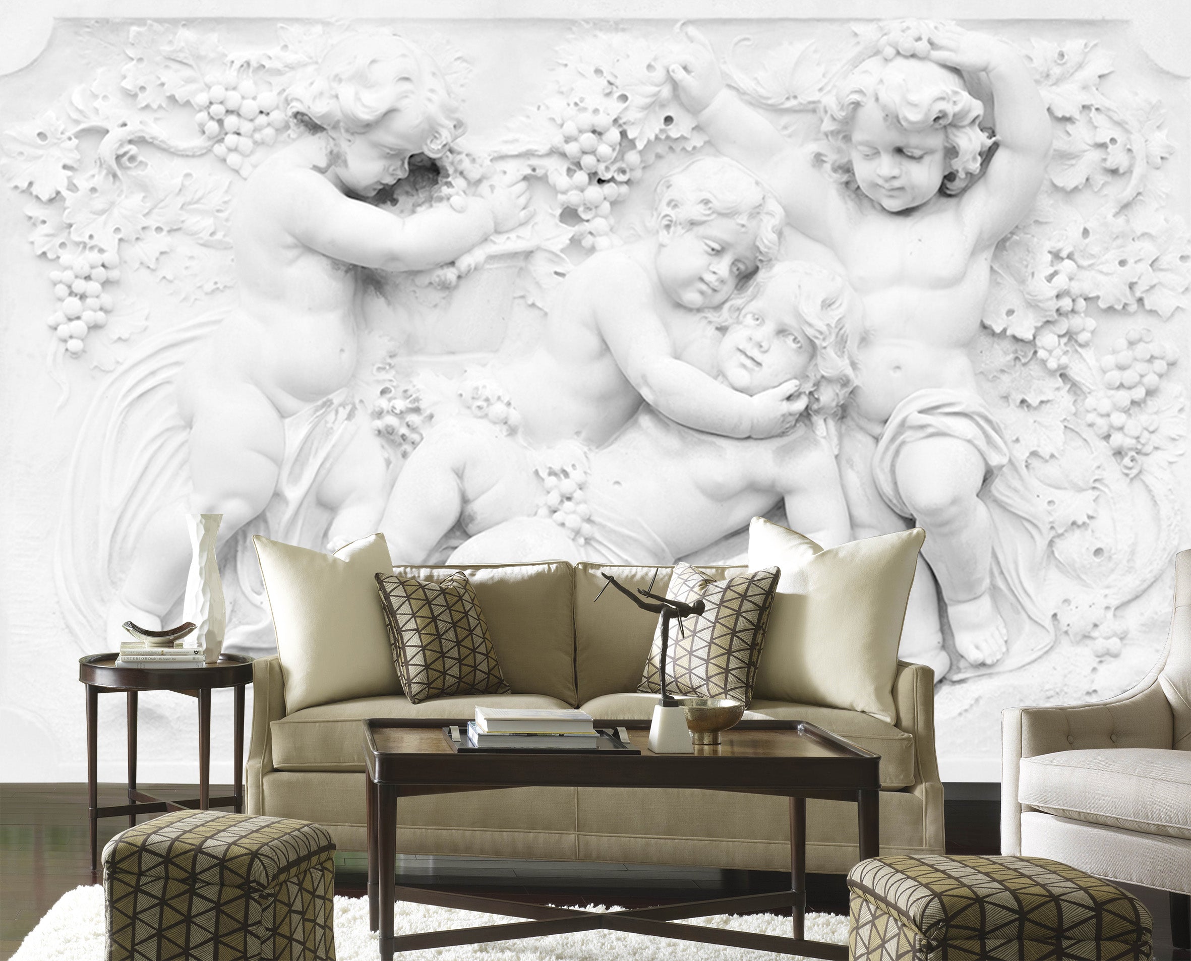 3D Carving Children 1546 Wall Murals