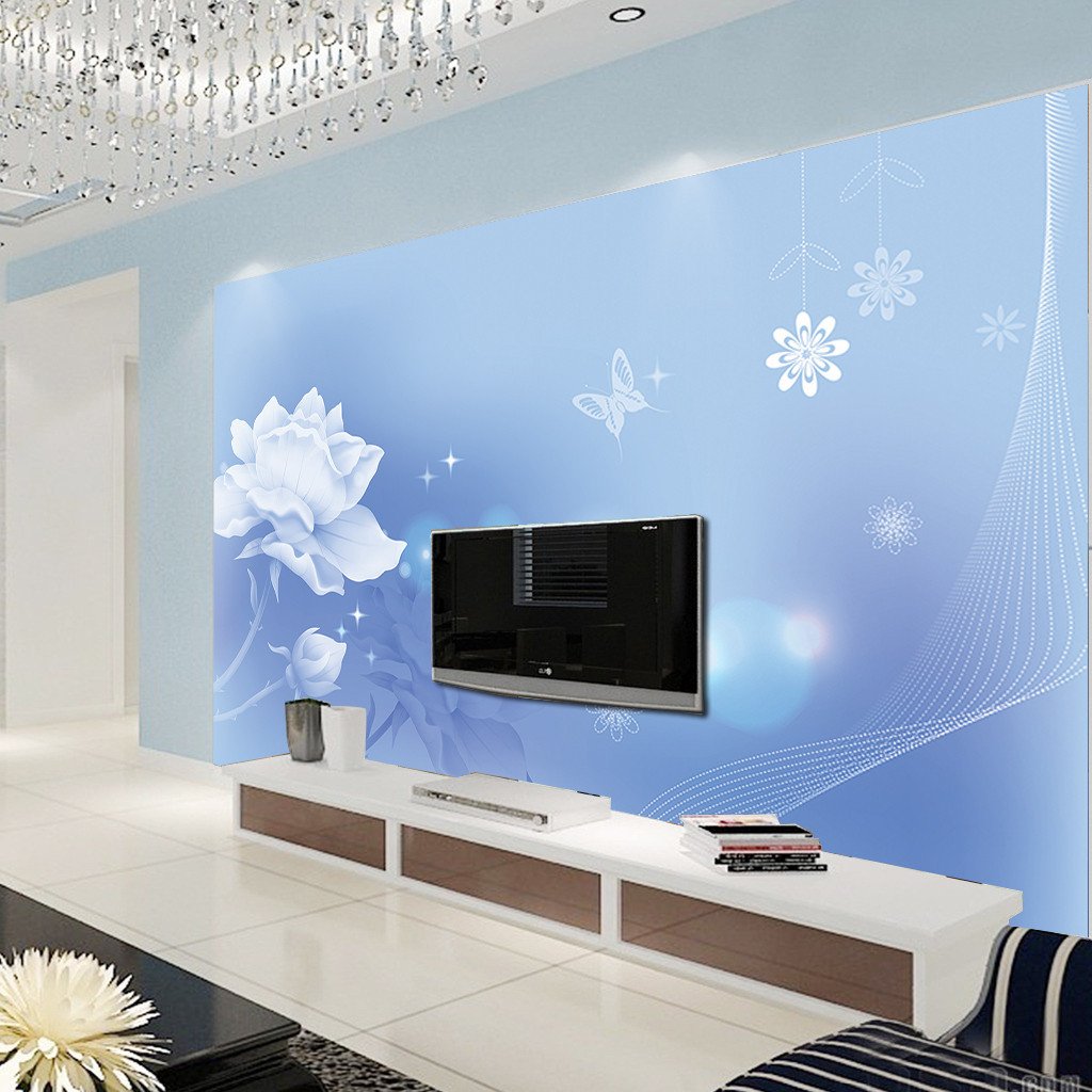 3D Pure White Louts Flower 822 Wallpaper AJ Wallpaper