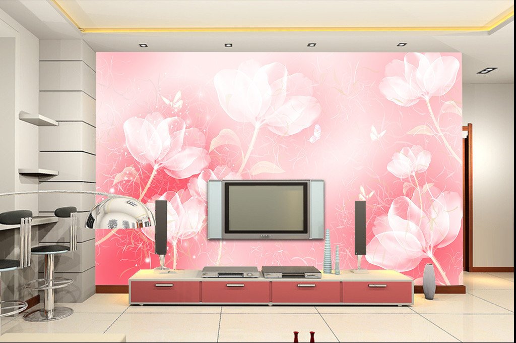 3D Pure Pink Lily 37 Wallpaper AJ Wallpapers