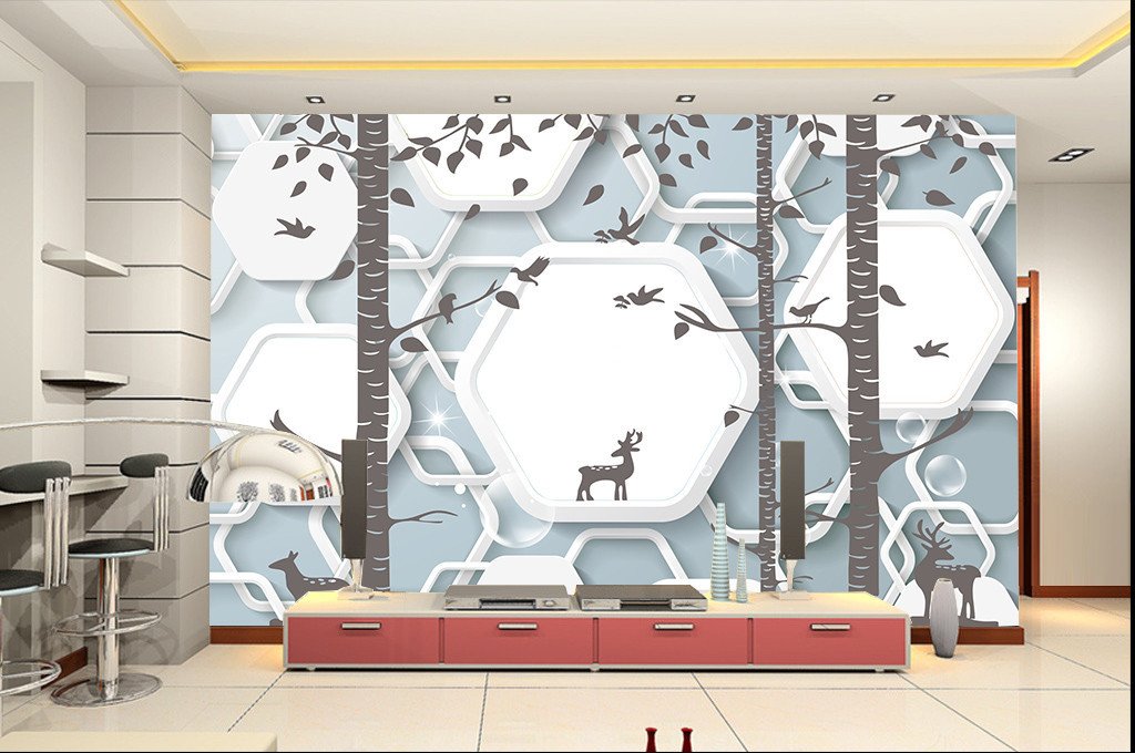 3D Forest Deer 981 Wallpaper AJ Wallpaper