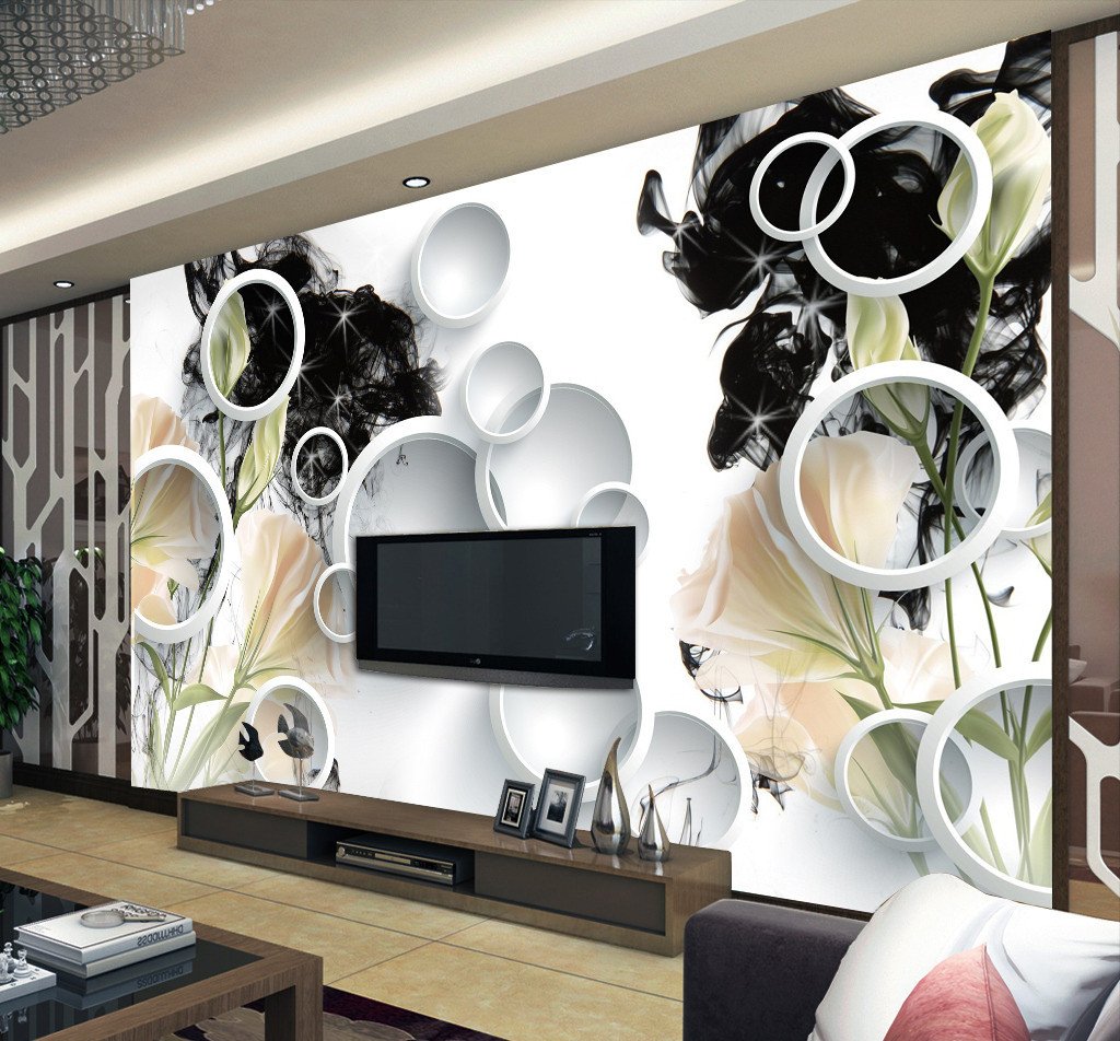 3D Ink Painting Flower 283 Wallpaper AJ Wallpaper