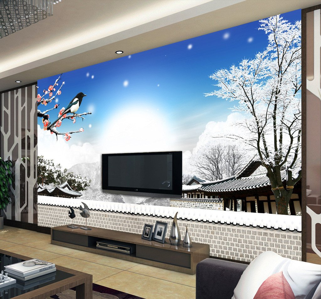 3D Branch Birds Sunshine 992 Wallpaper AJ Wallpaper