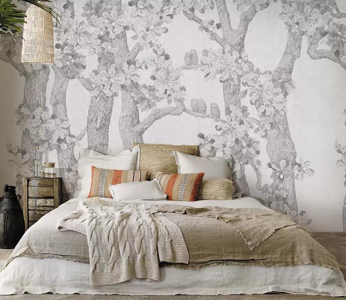 3D Gray Branches WG24 Wall Murals Wallpaper AJ Wallpaper 2