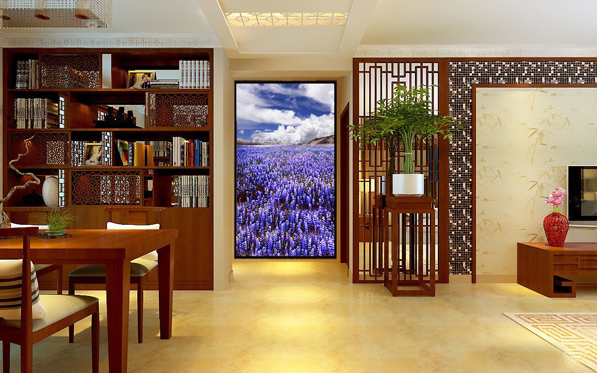 Bright Blue Flowers 1 Wallpaper AJ Wallpaper