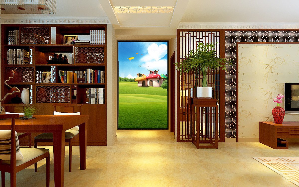 Cute Mushroom Houses Wallpaper AJ Wallpaper