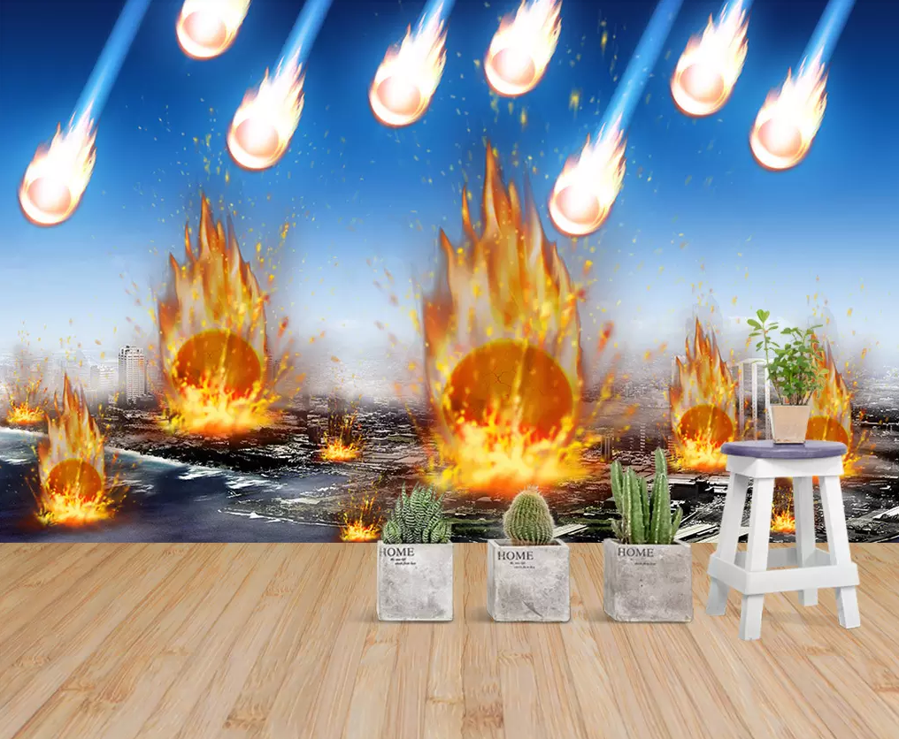 3D Meteorite Fire 404 Wallpaper AJ Wallpaper 2