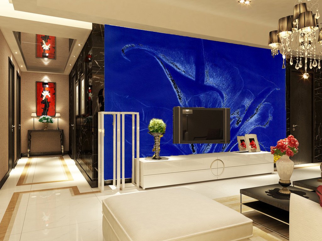 Blue Painting Wallpaper AJ Wallpaper 2