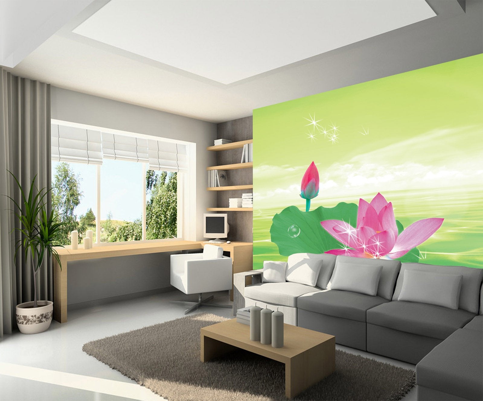 Dazzling Lotus Wallpaper AJ Wallpaper