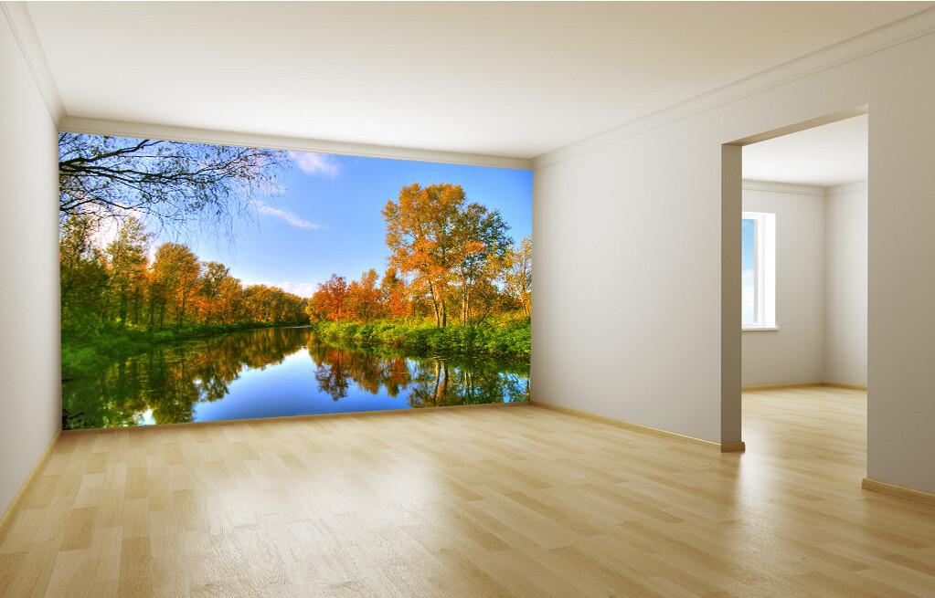 Beautiful River Scenery Wallpaper AJ Wallpaper