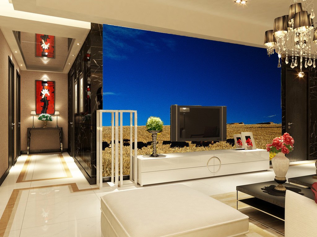 Pasture Scenery Wallpaper AJ Wallpaper