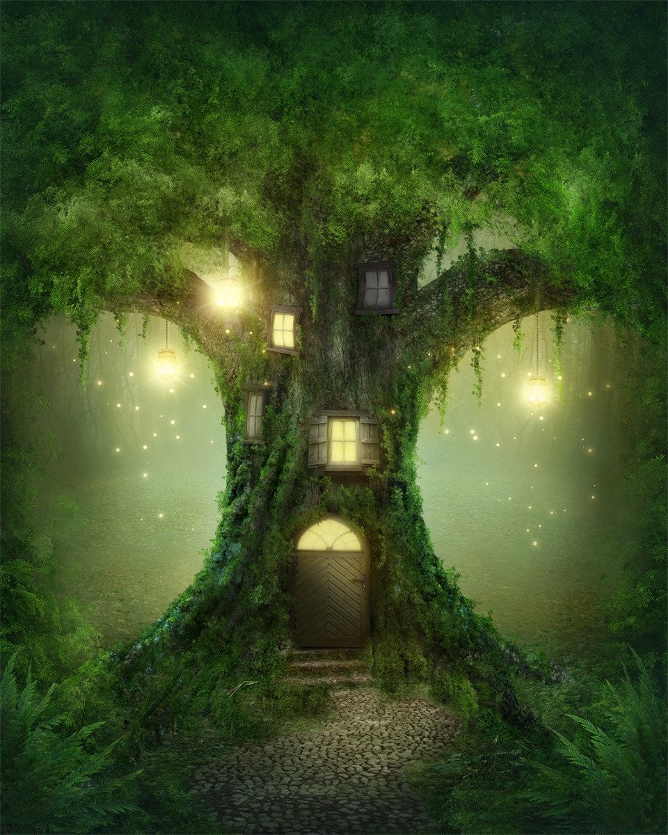 3D Tree House Scenery 42 Stair Risers Wallpaper AJ Wallpaper