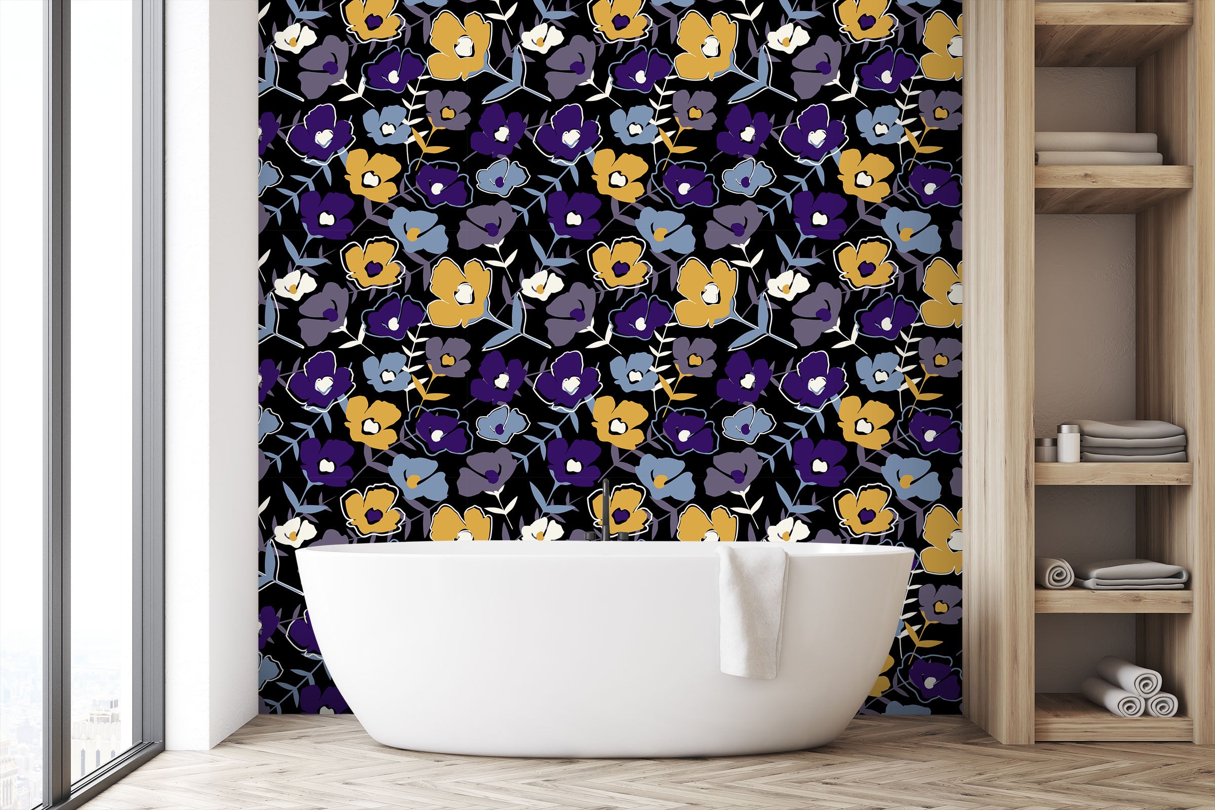 3D Doodle Flower 60 Wall Murals