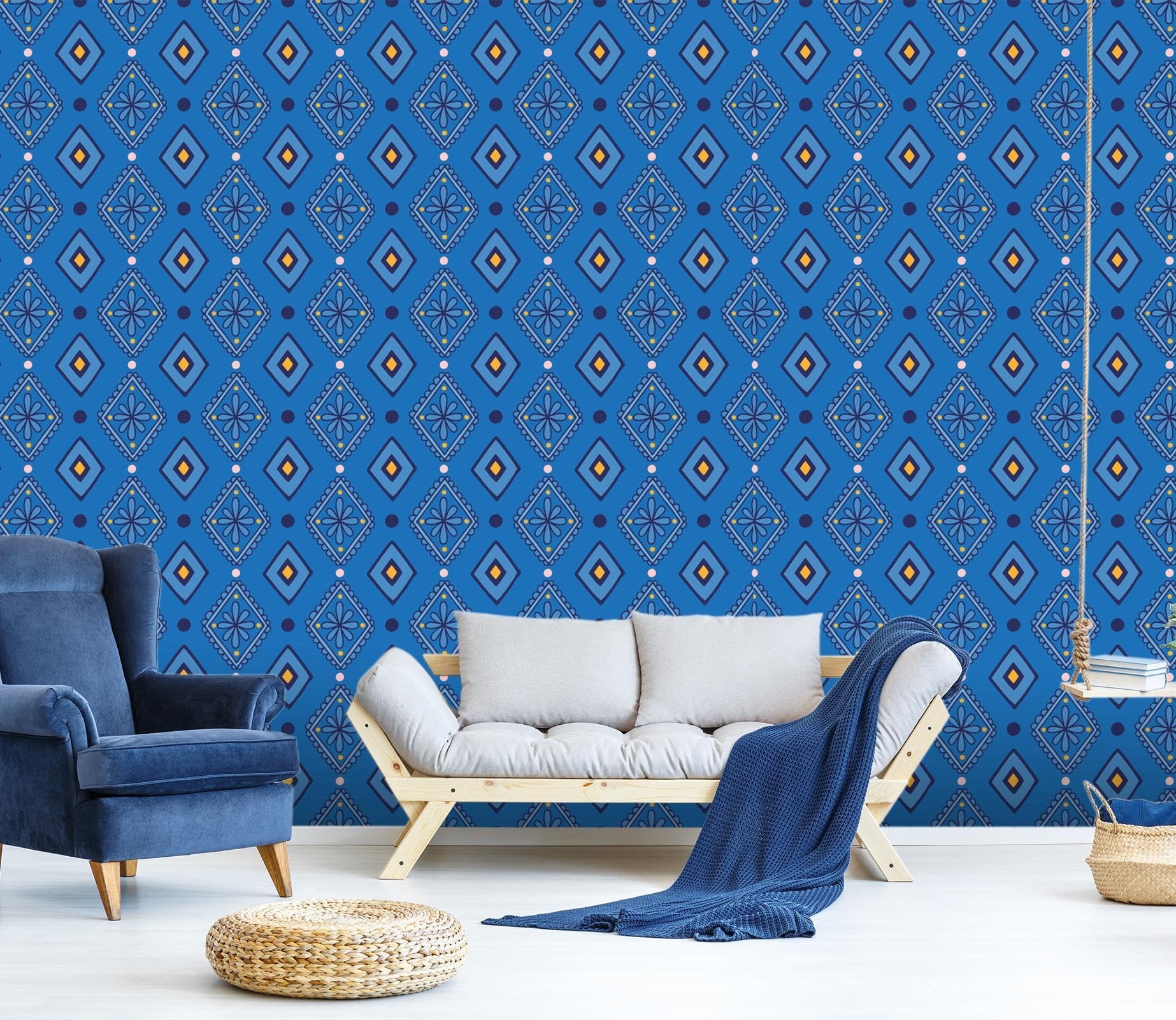 3D Wavy Edge Flower 246 Wallpaper AJ Wallpaper