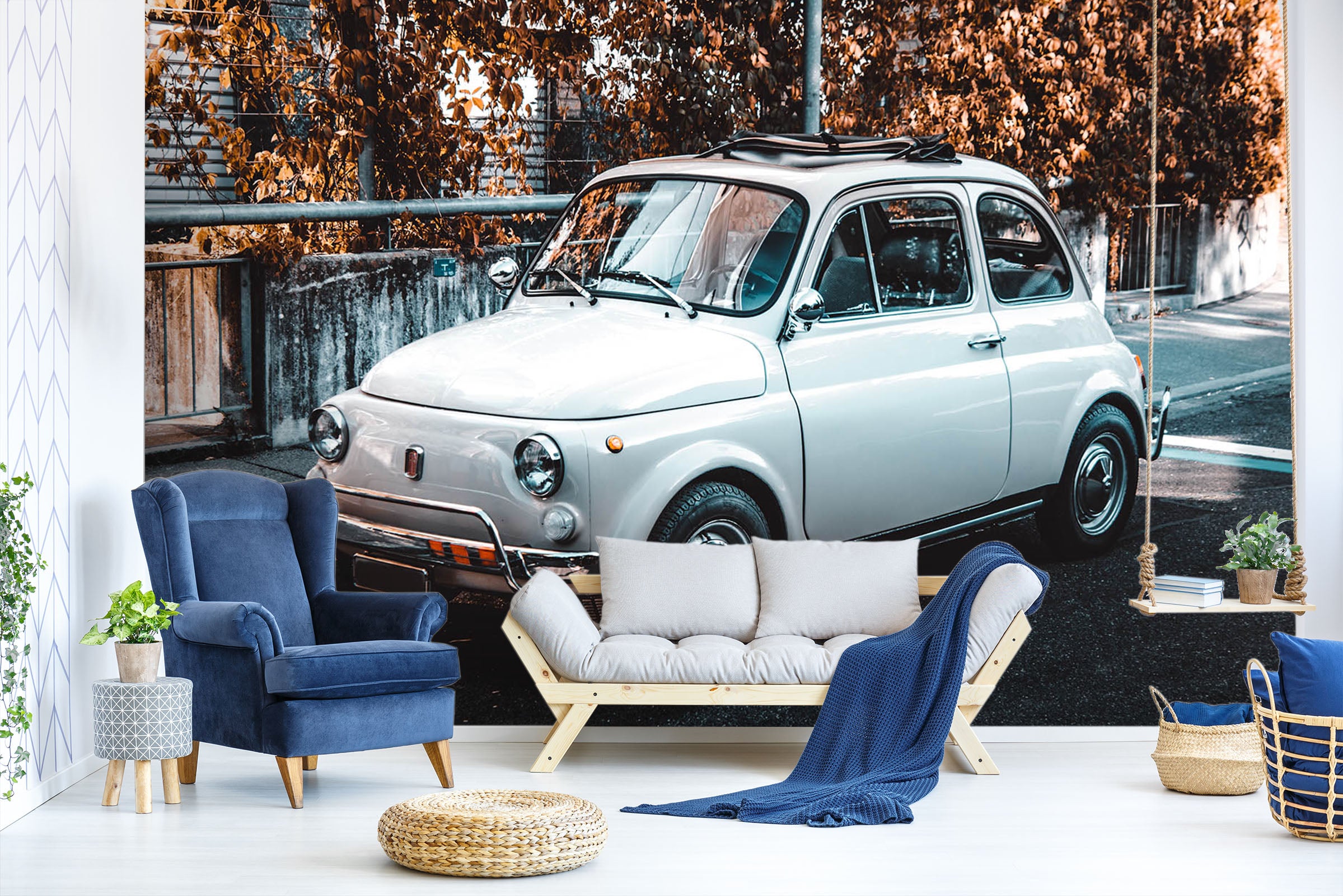 3D Cool Classic Car 107 Vehicle Wall Murals