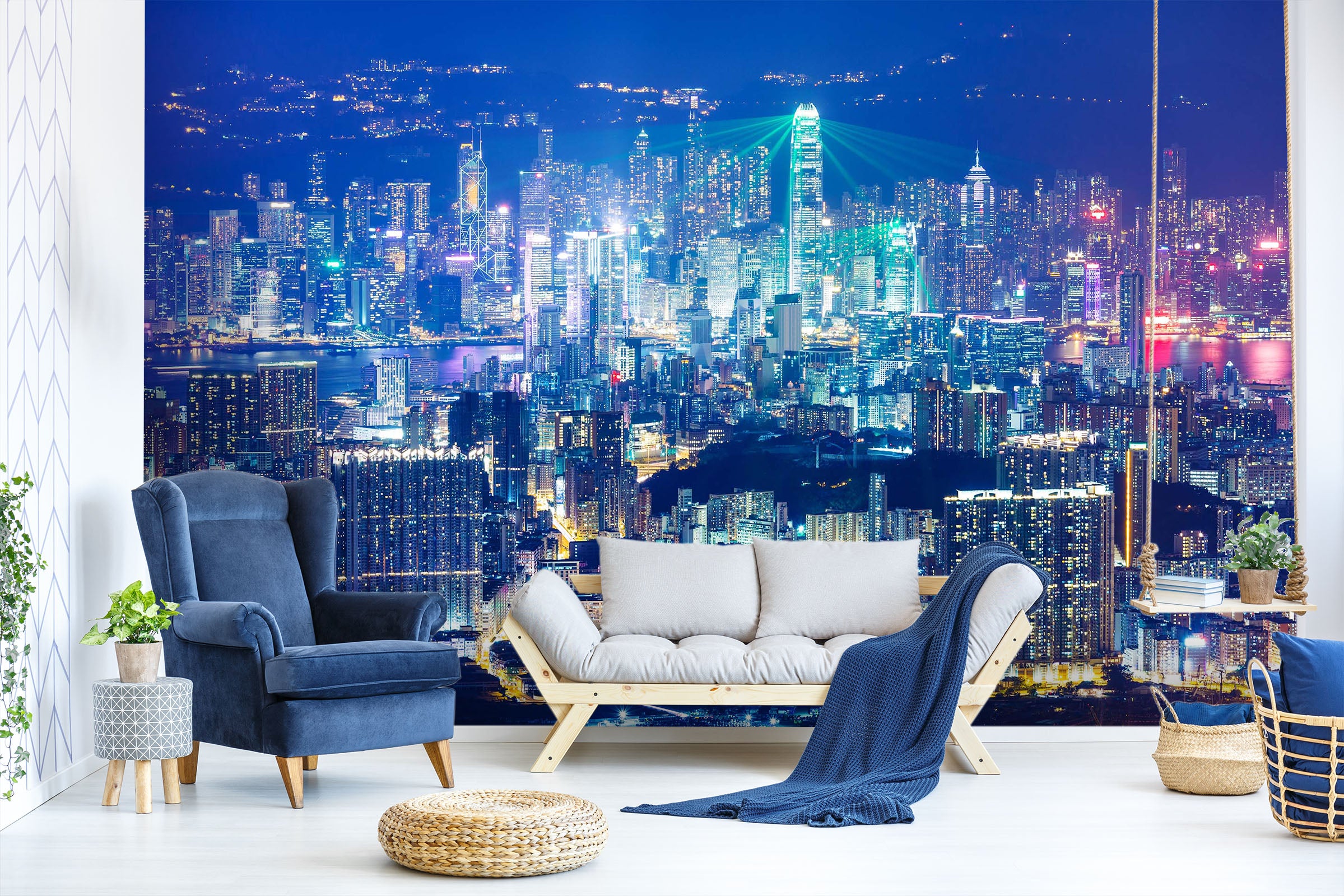 3D City Night 1454 Wall Murals