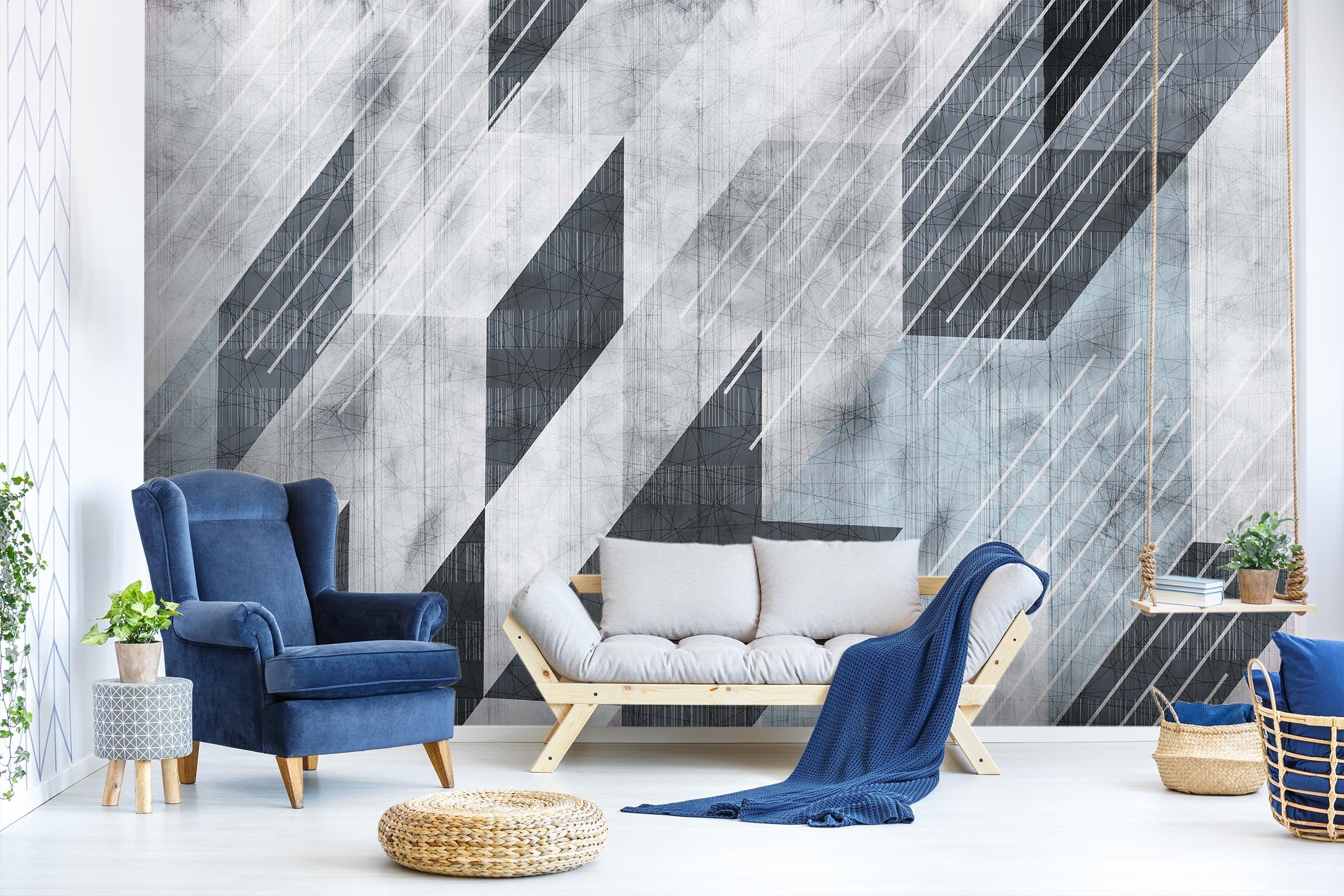 3D Black Graphic 044 Wall Murals Wallpaper AJ Wallpaper 2