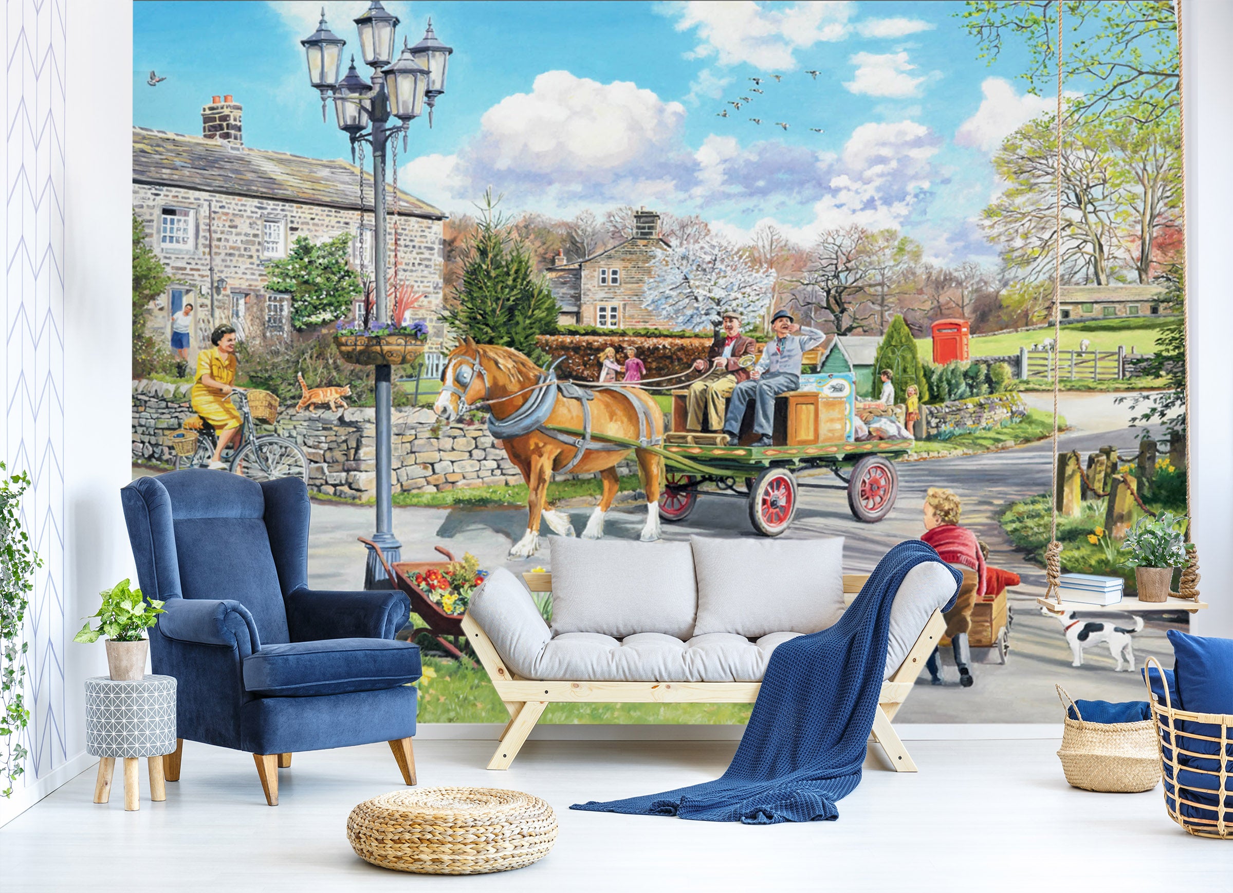 3D Carriage 1047 Trevor Mitchell Wall Mural Wall Murals