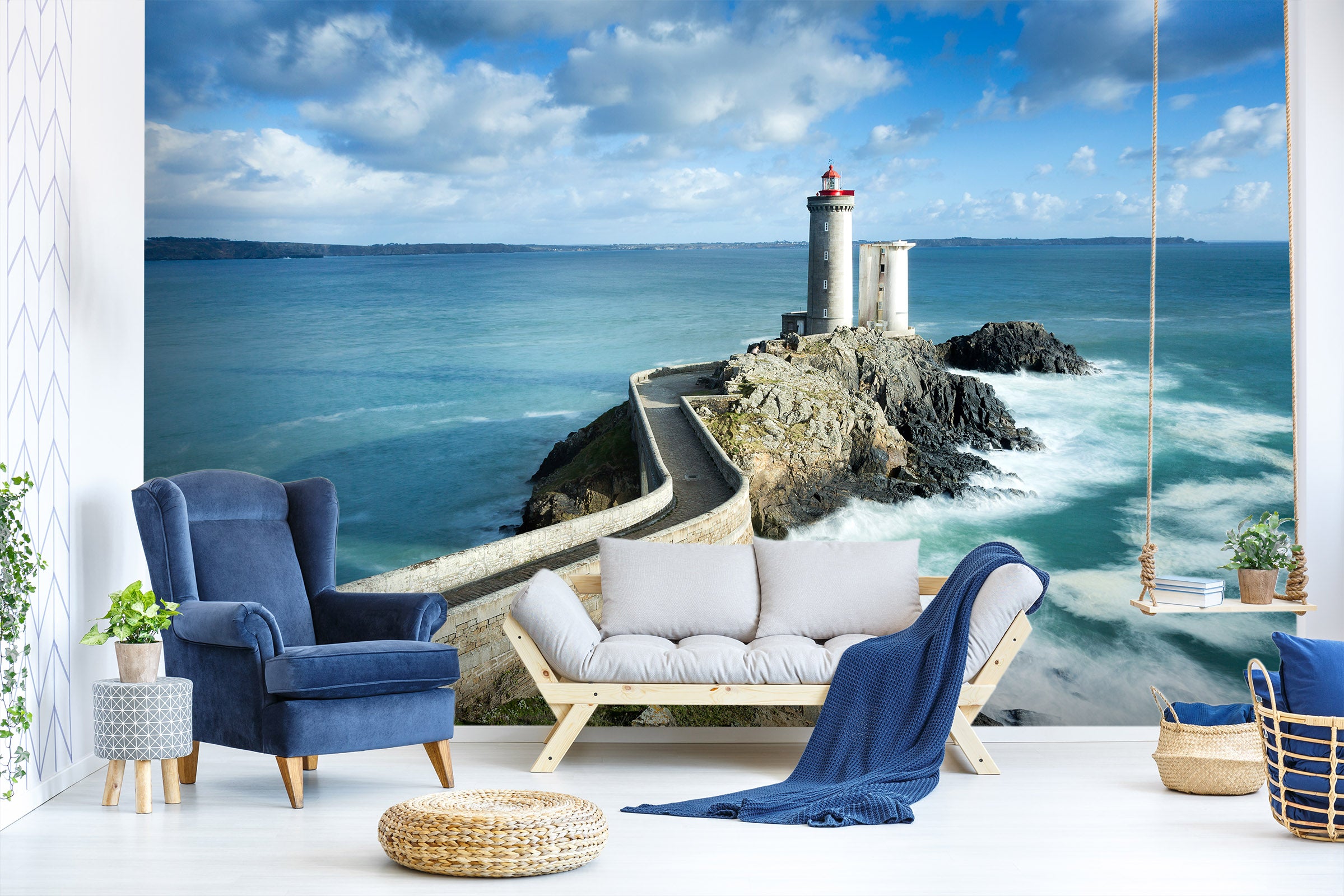 3D Sea Lighthouse 44 Wall Murals