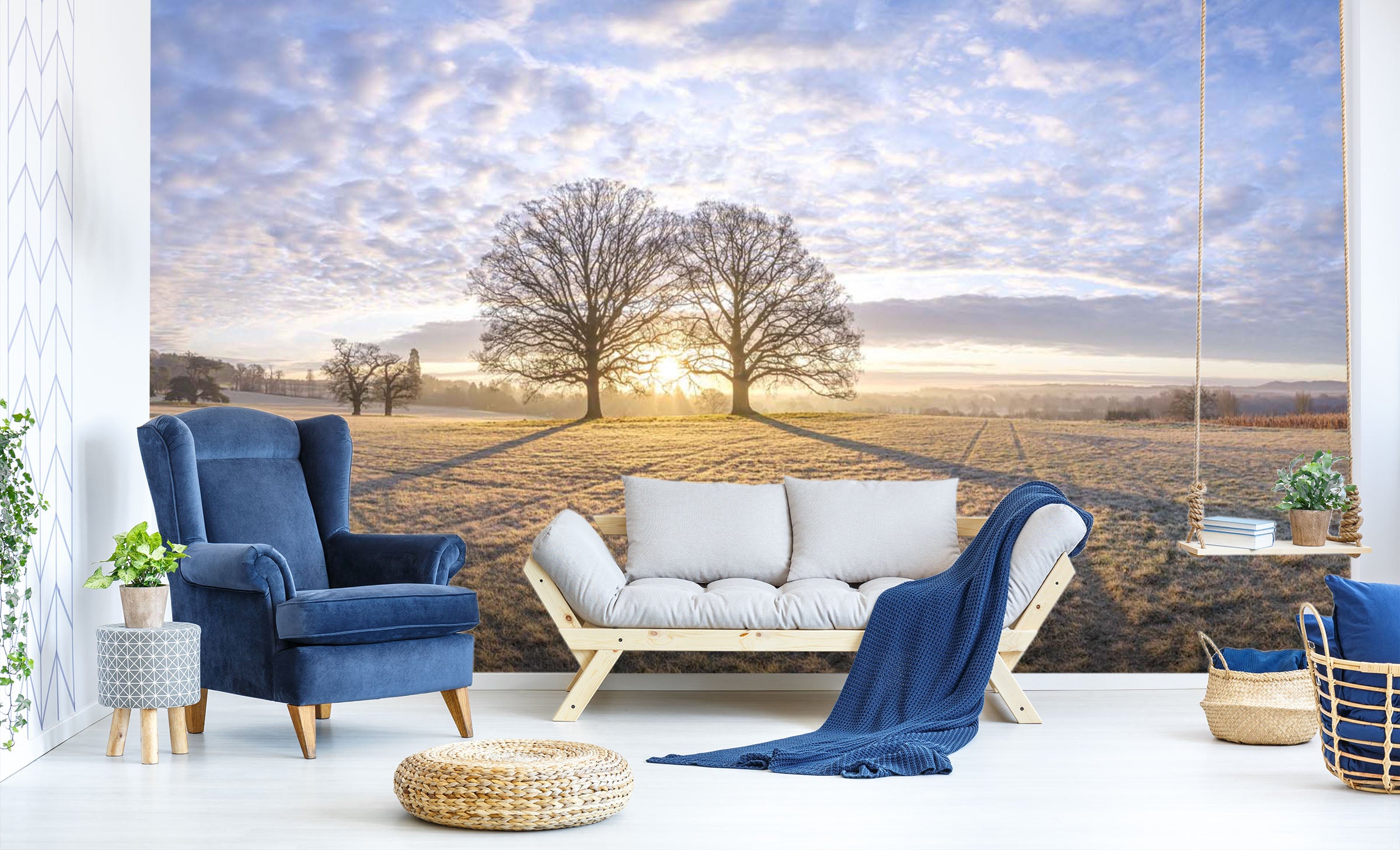 3D Sunset Tree 066 Assaf Frank Wall Mural Wall Murals