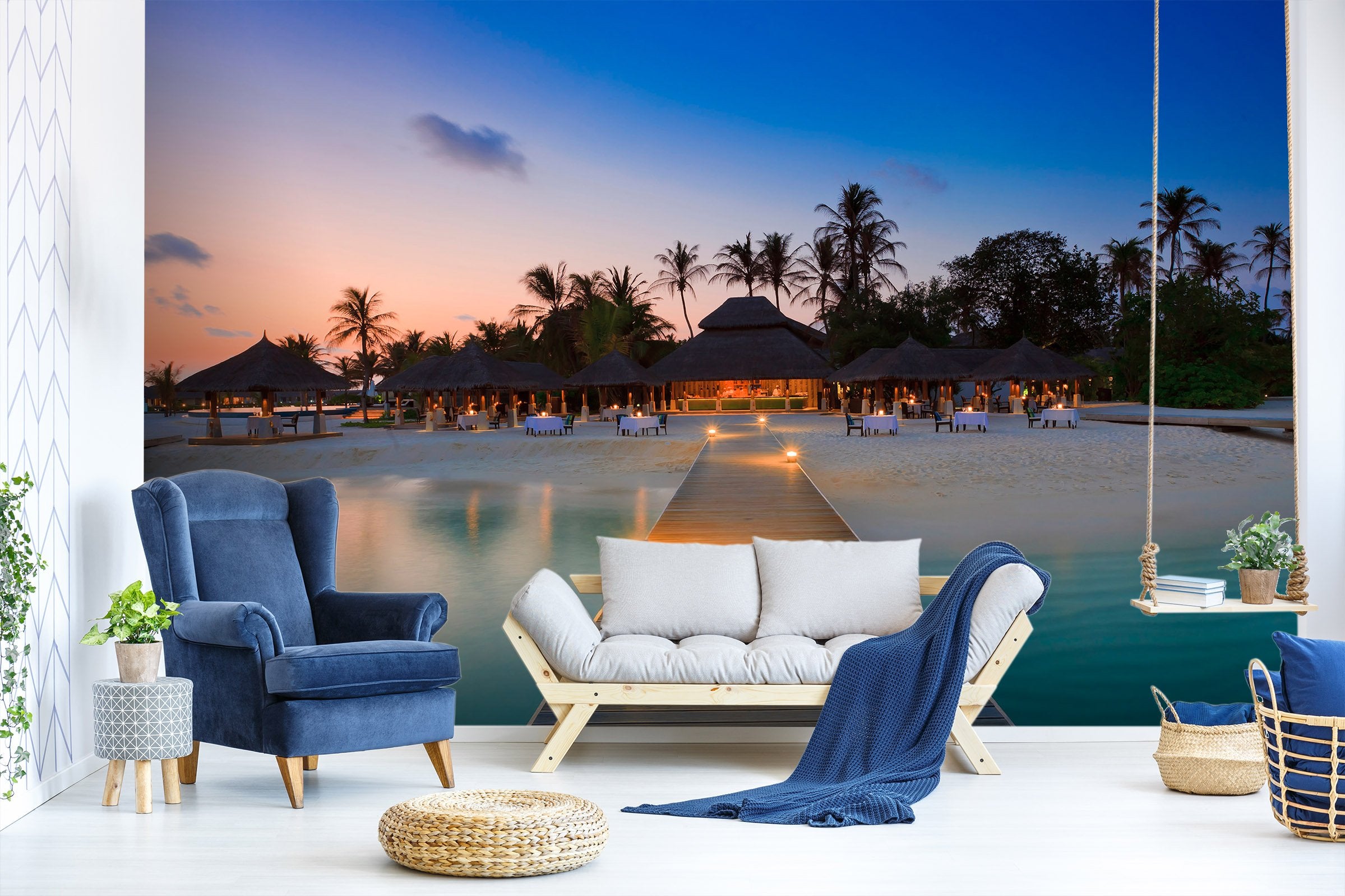 3D Beach Scenery 1497 Wall Murals Wallpaper AJ Wallpaper 2