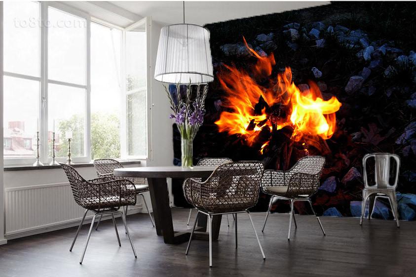 Burning Firewood Wallpaper AJ Wallpaper