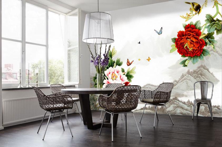 Red Rose Flower And Butterfly 54 Wallpaper AJ Wallpaper 1