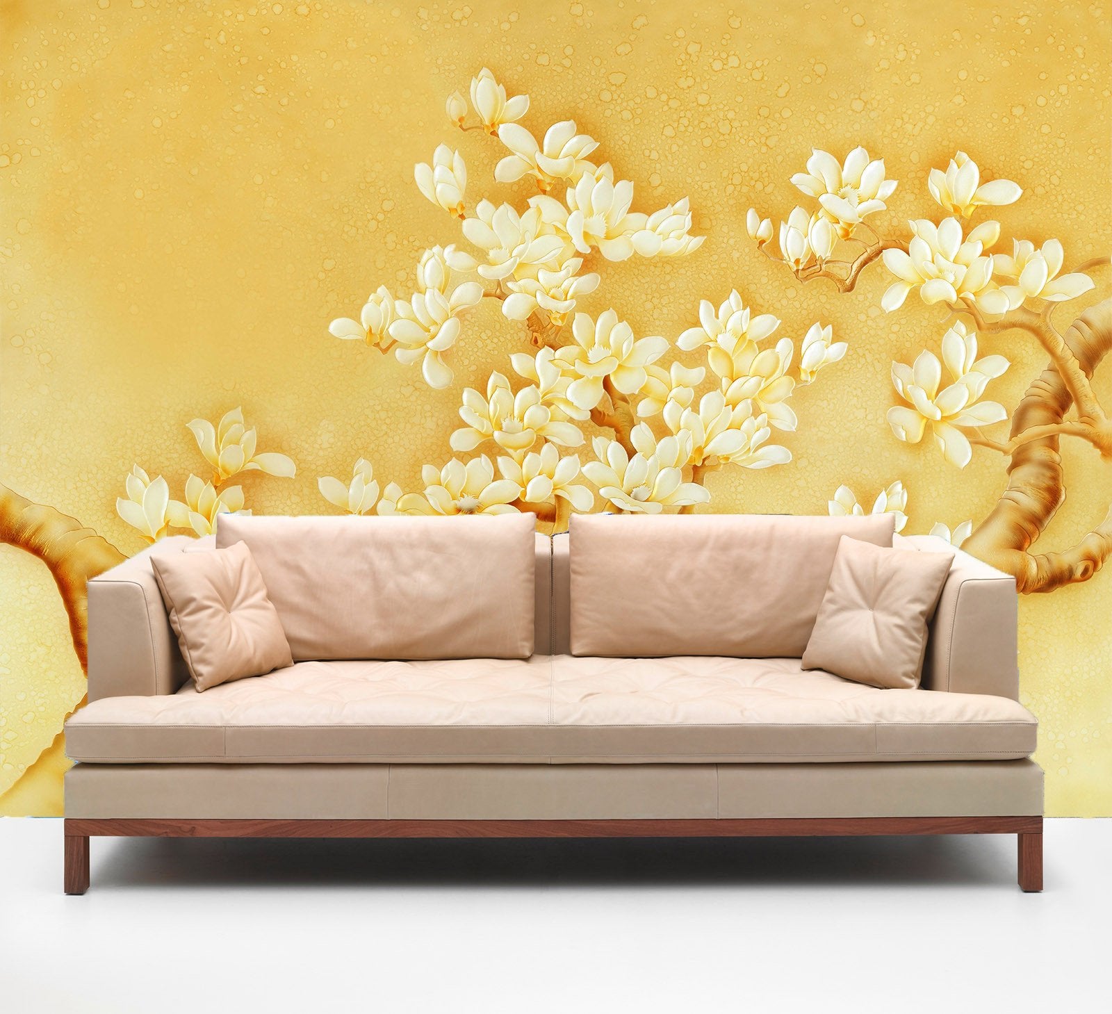 Elegant Blooming Branches Wallpaper AJ Wallpaper 2