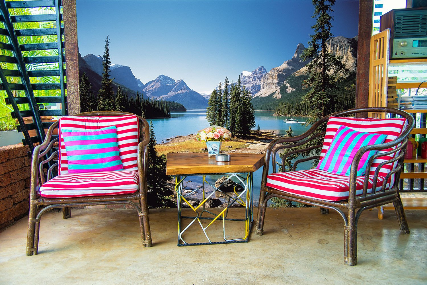 Lake Island Wallpaper AJ Wallpaper