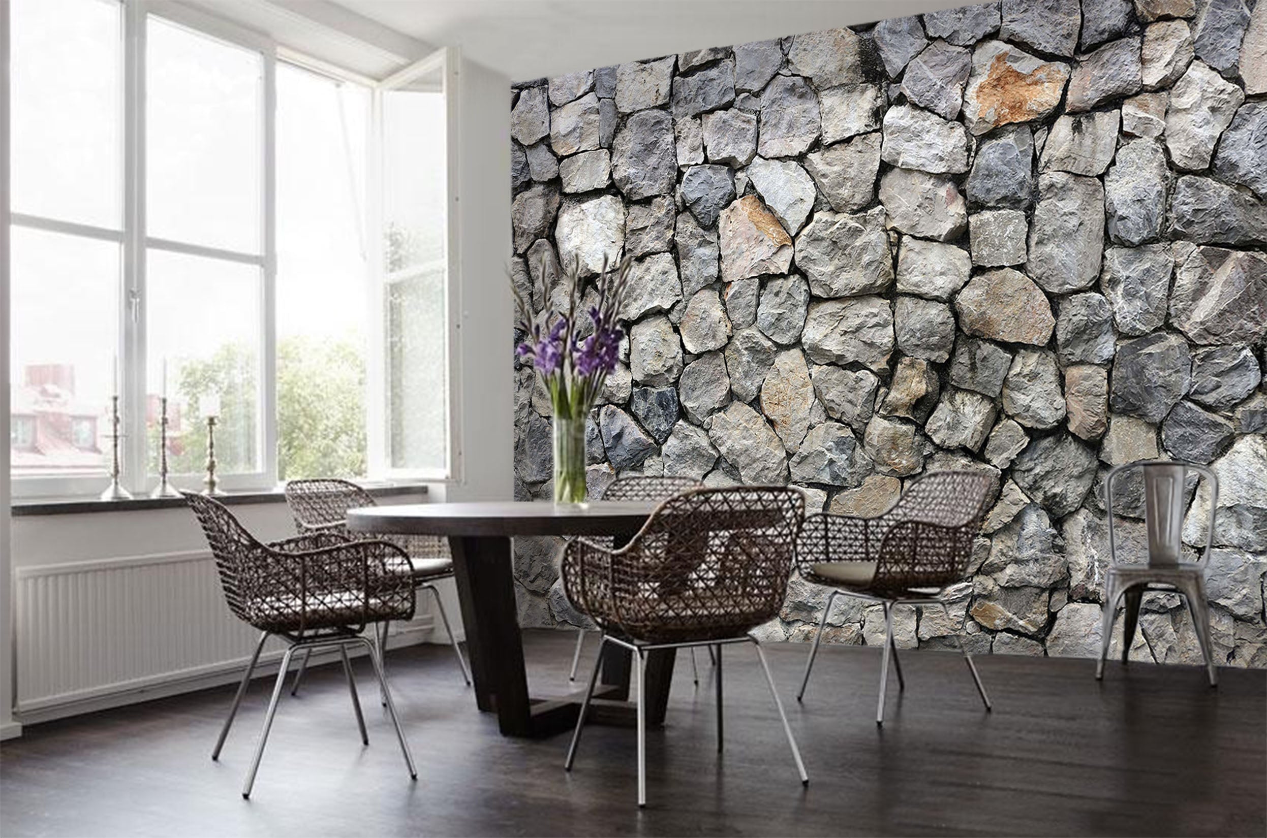 3D Original Stone Wall 012 Wall Murals Wallpaper AJ Wallpaper 2