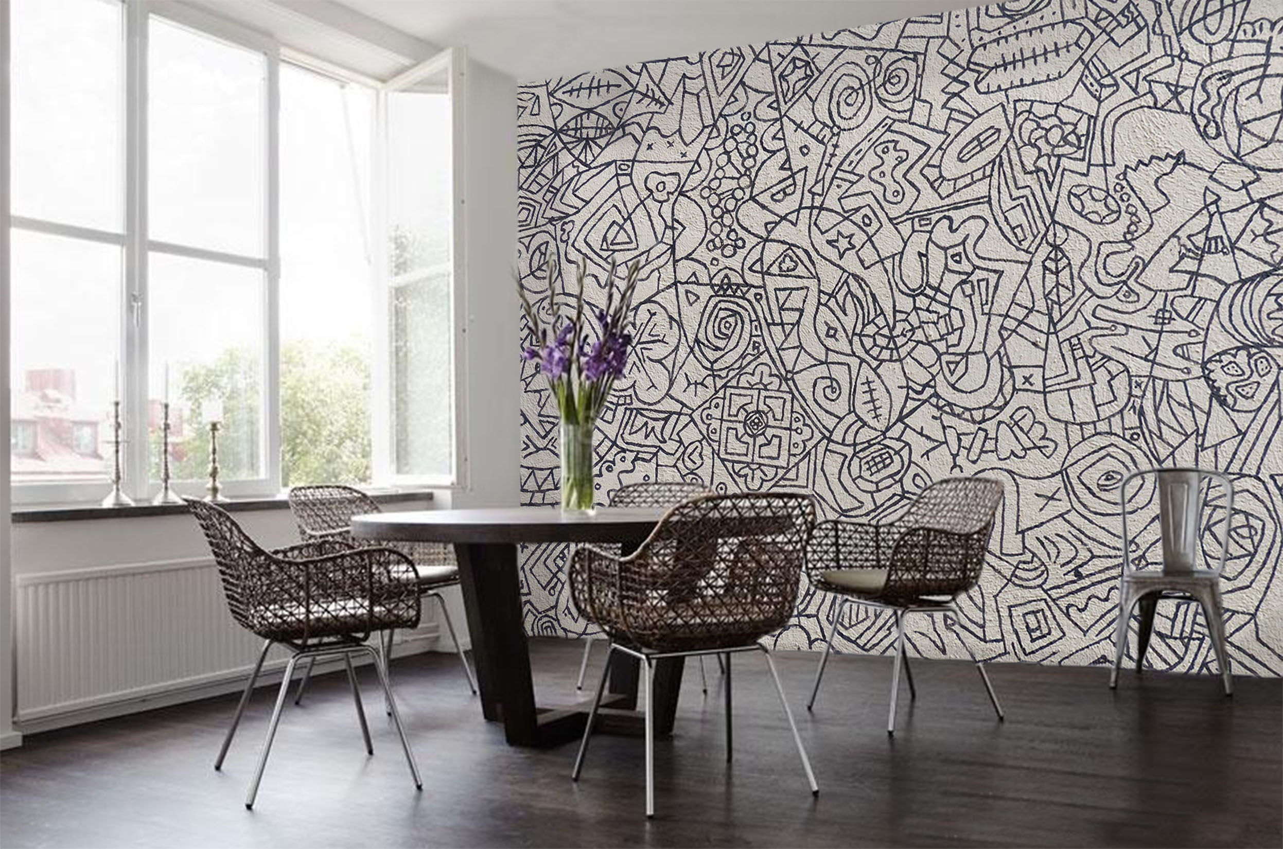 3D Graffiti Wall 026 Wall Murals Wallpaper AJ Wallpaper 2