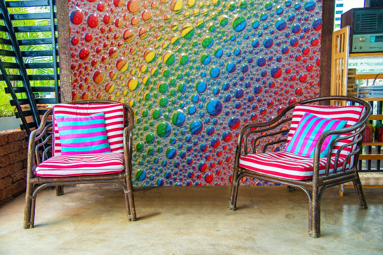 3D Rainbow Graffiti 882 Wallpaper AJ Wallpaper