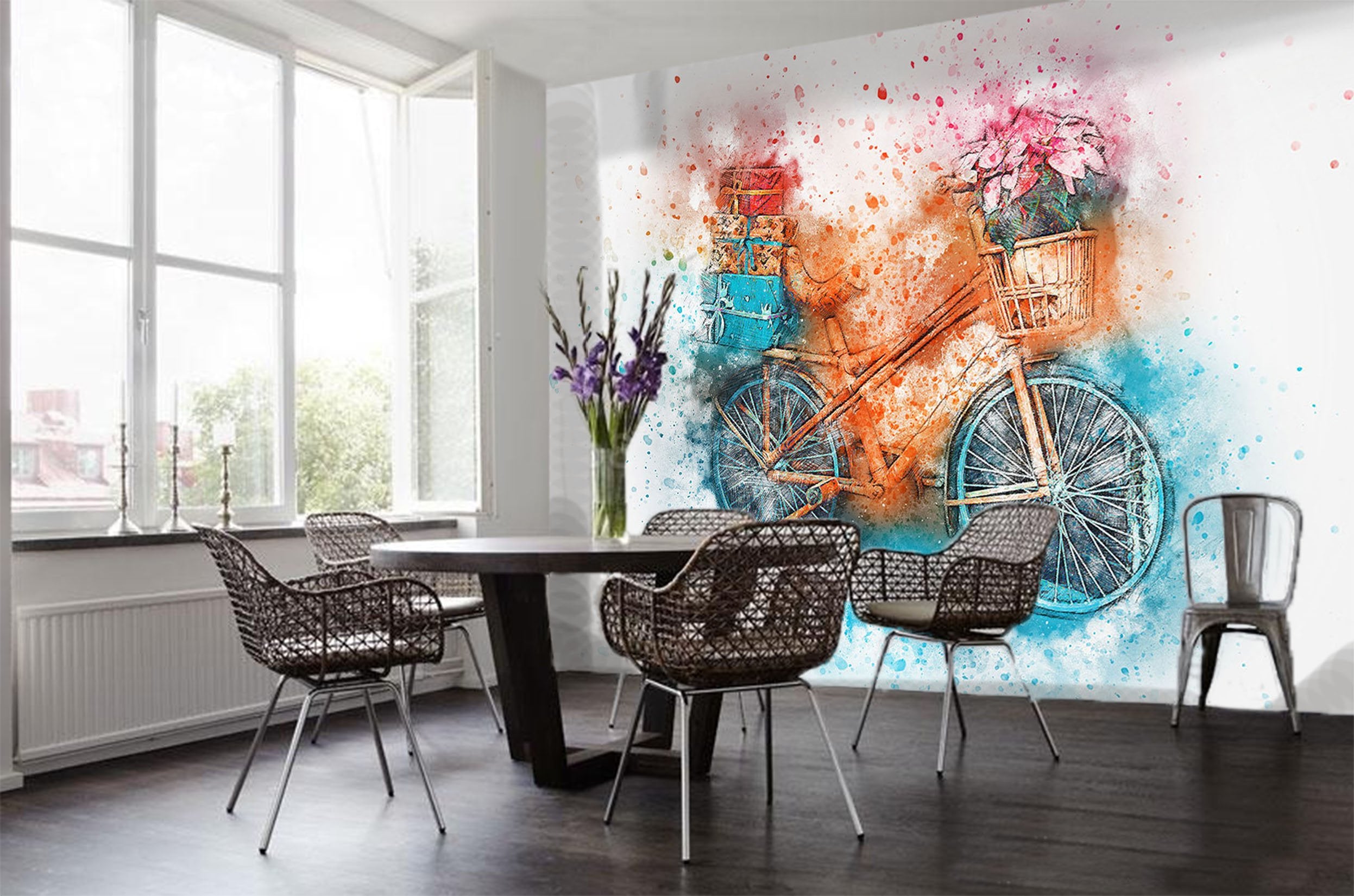 3D Bicycle 923 Vehicle Wall Murals Wallpaper AJ Wallpaper 2